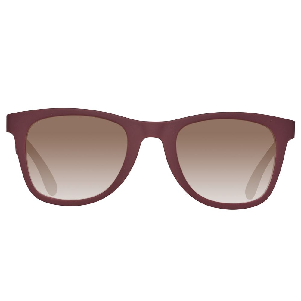 Burgundy Plastic Sunglasses - ventzia