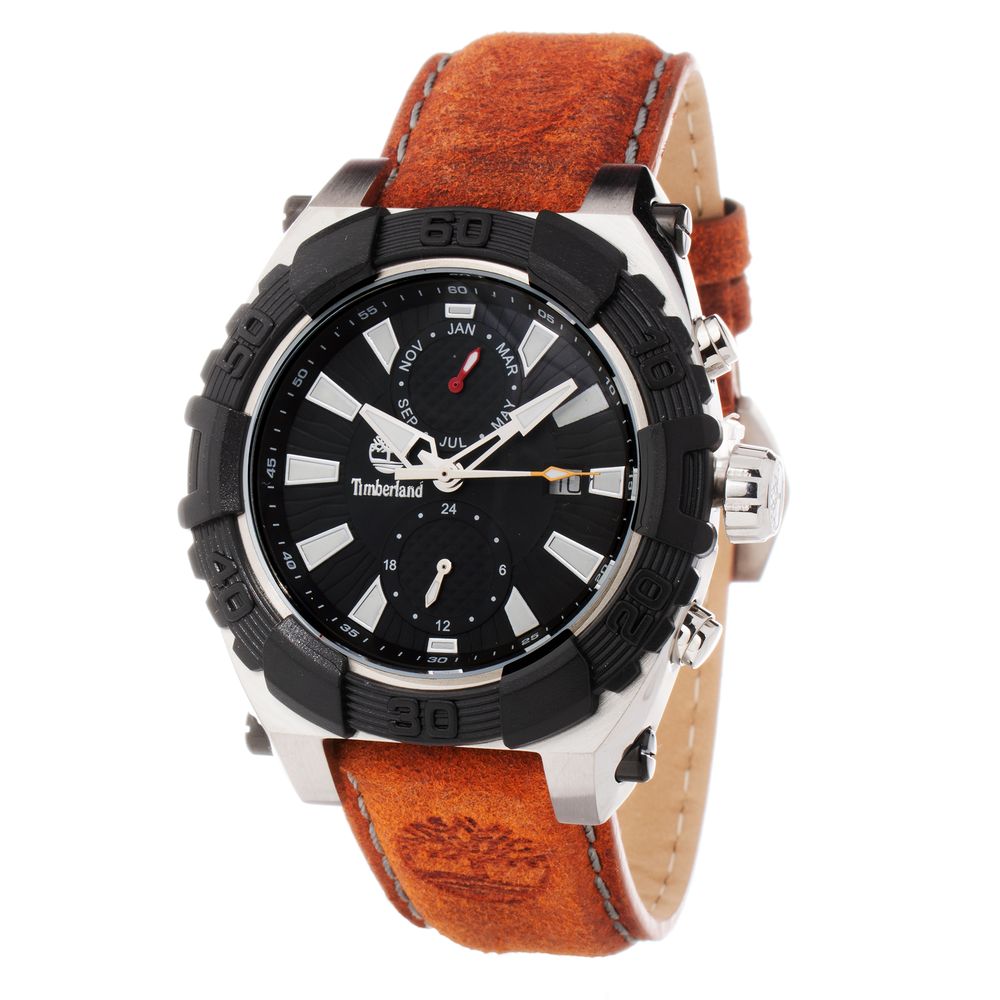 Brown Leather Sport Watch - ventzia
