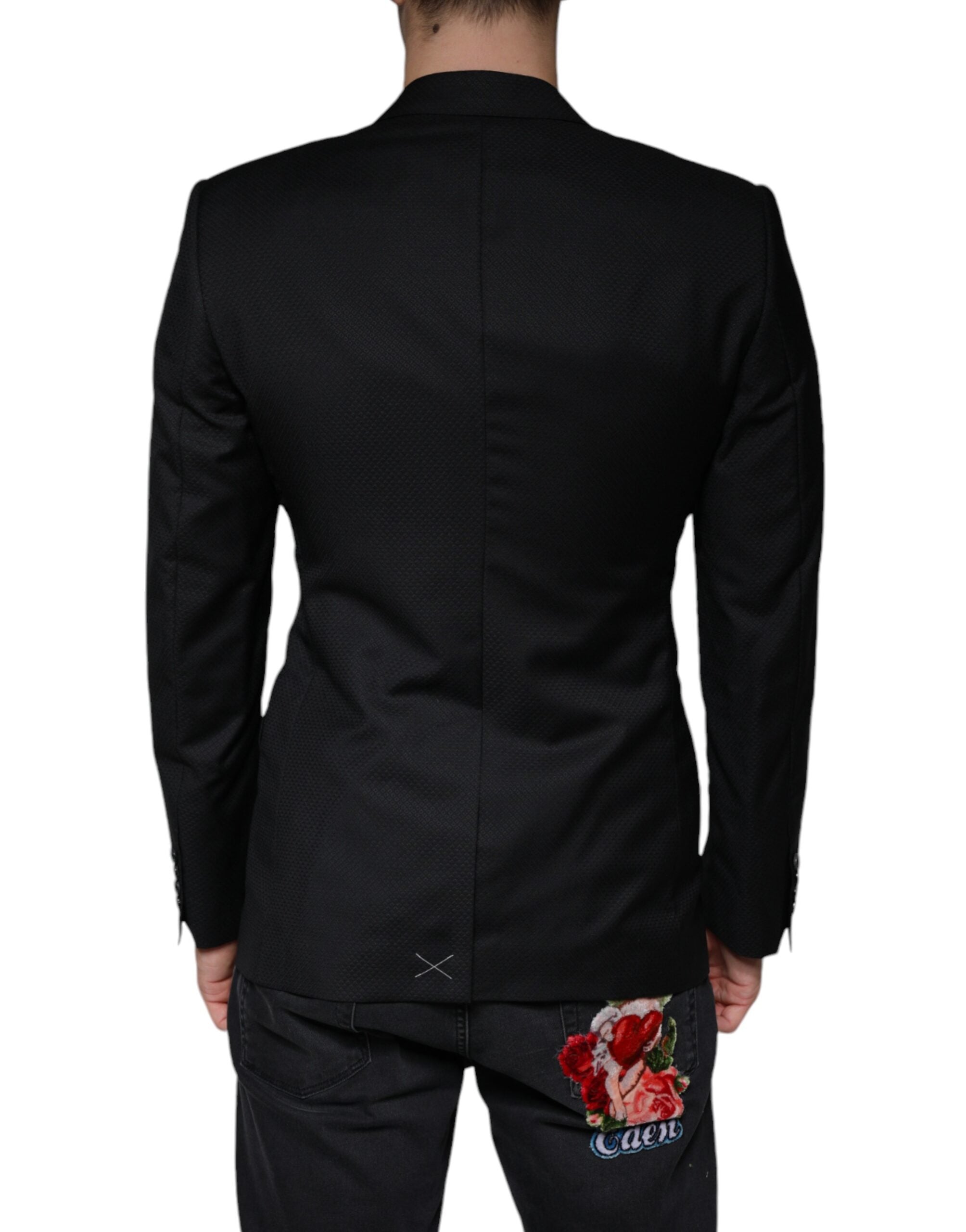 Black MARTINI Bee Single Breasted Blazer - ventzia