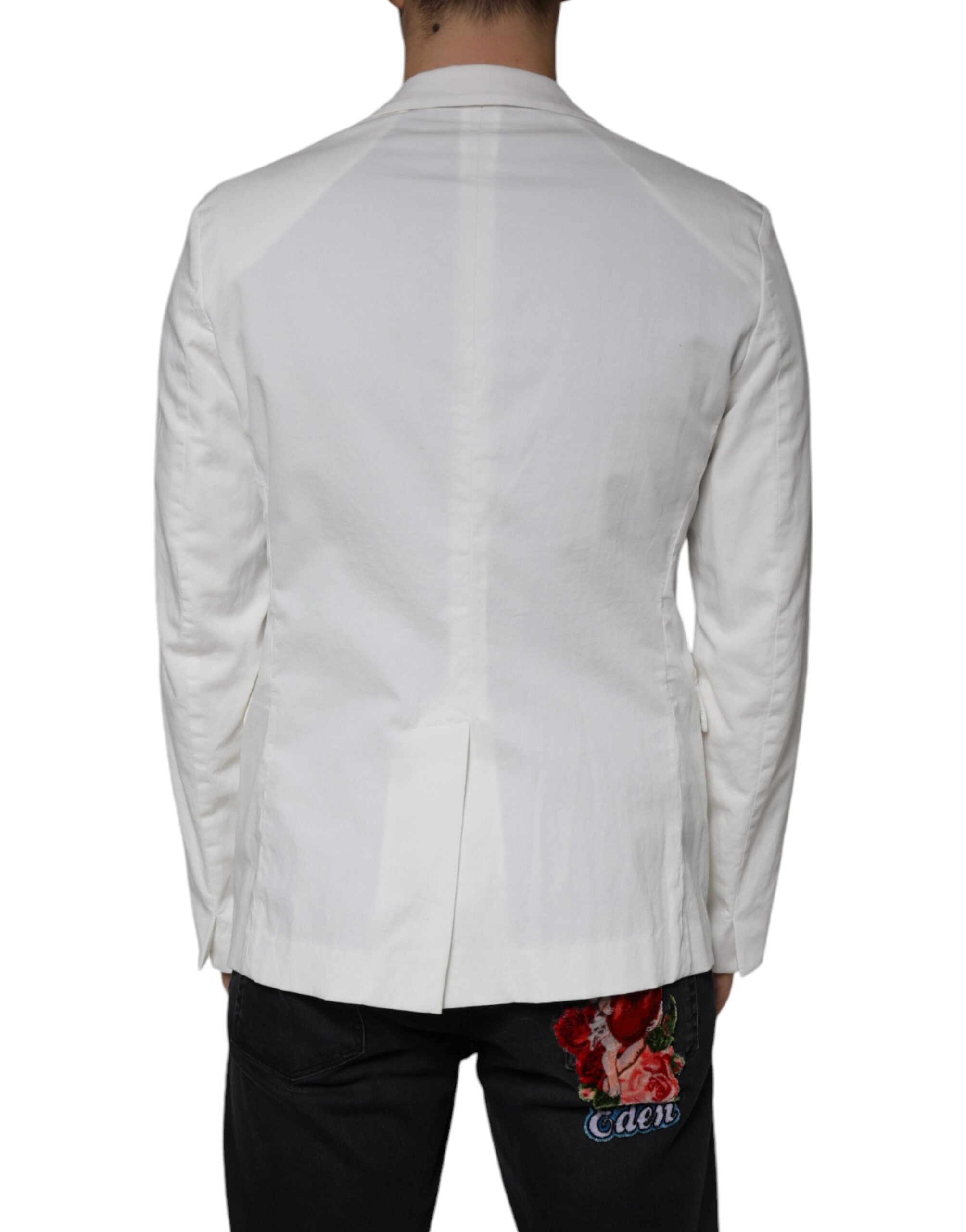White Single Breasted One Button Dress Formal Blazer - ventzia
