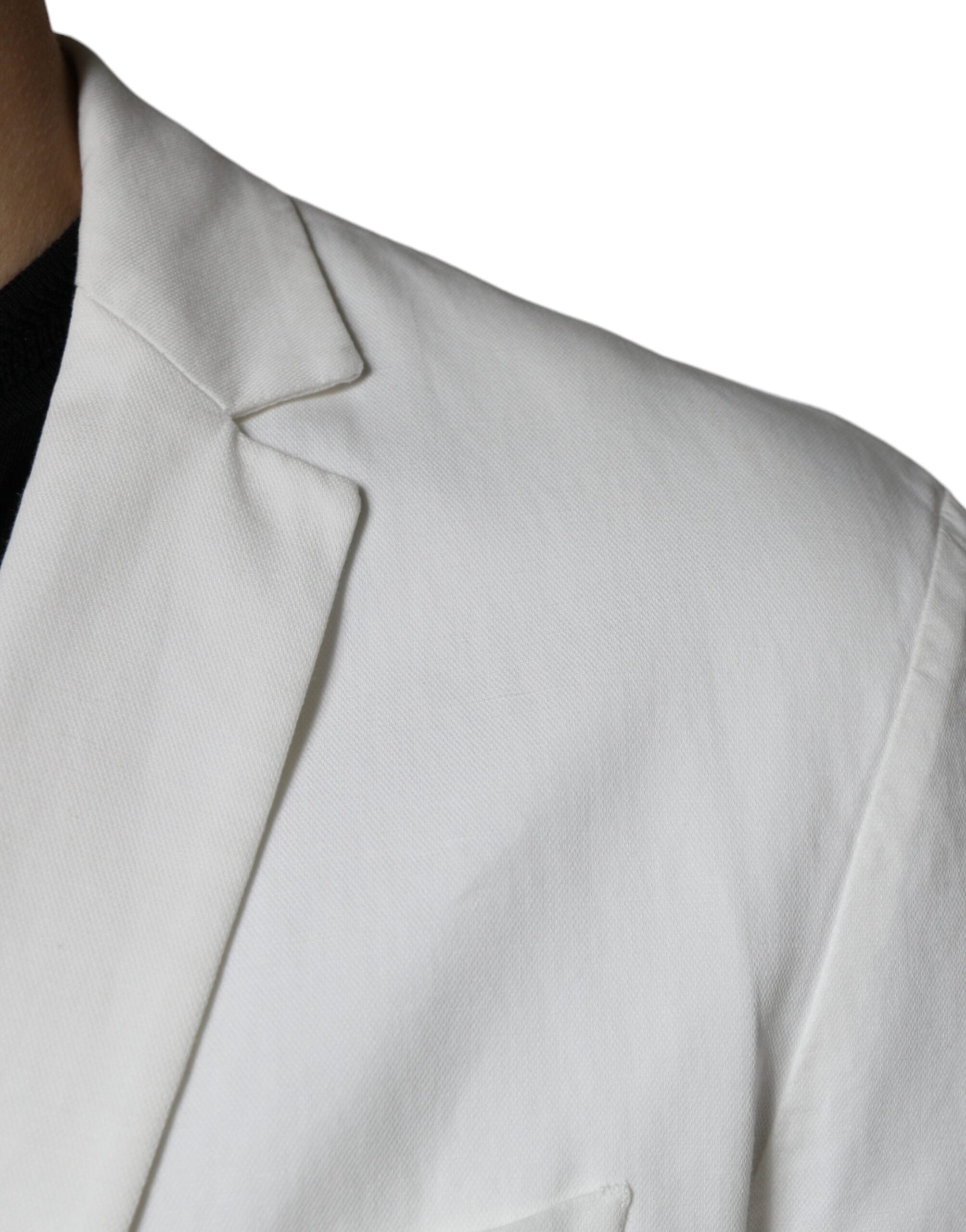 White Single Breasted One Button Dress Formal Blazer - ventzia