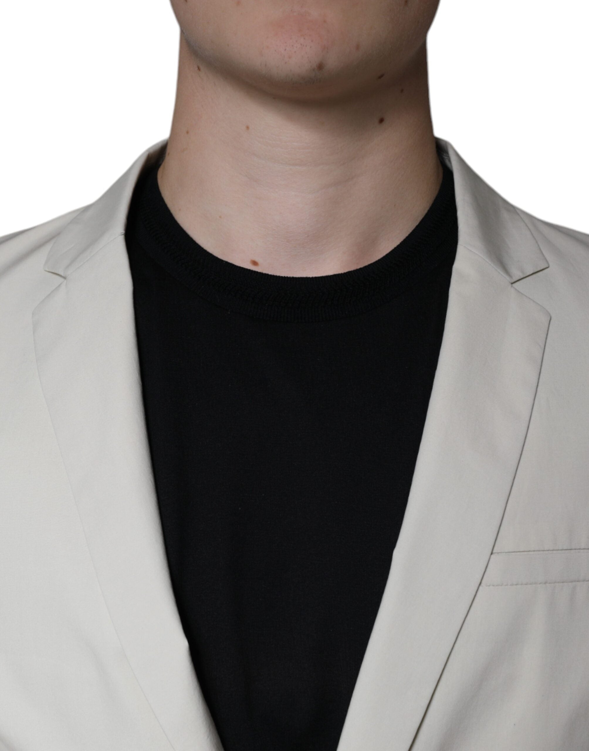 Beige Single Breasted Dress Formal Coat Blazer - ventzia