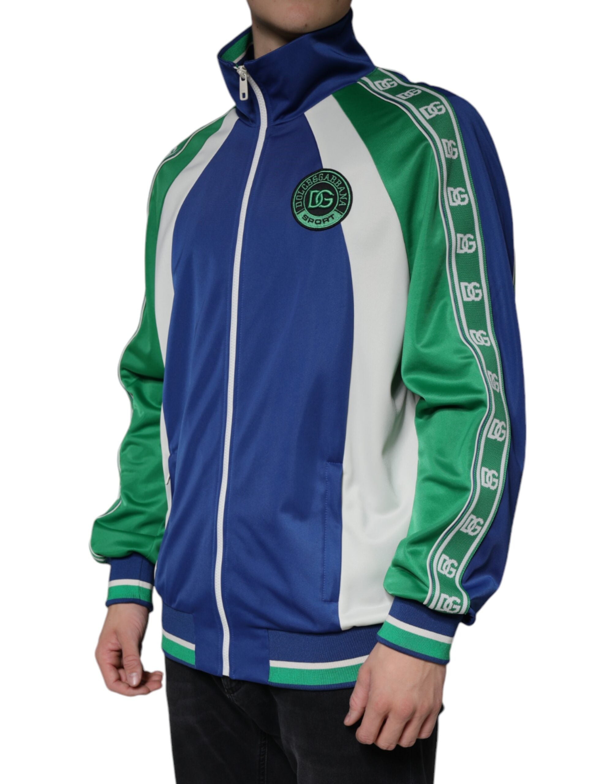 Multicolor Polyester Full Zip Bomber Jacket - ventzia