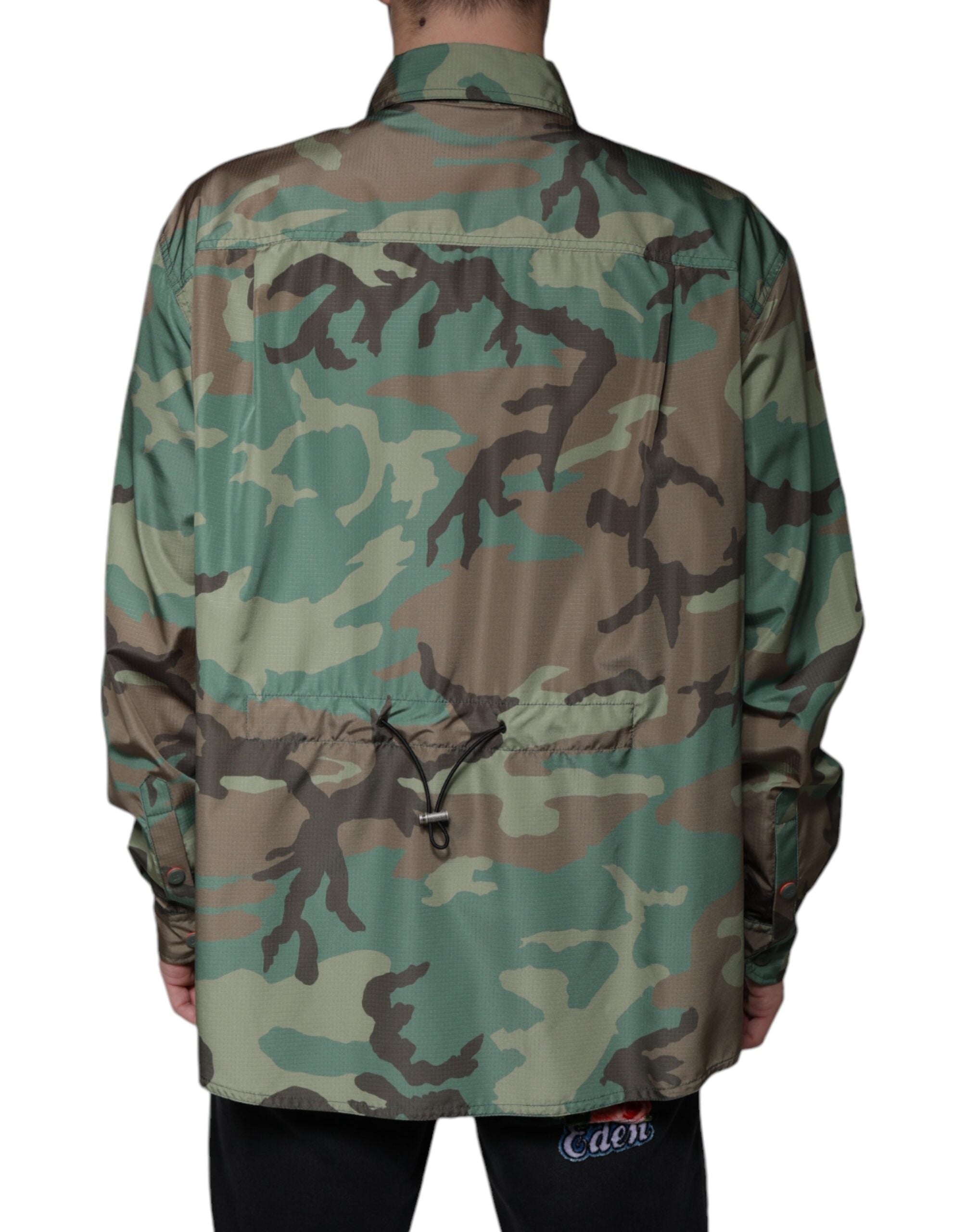 Multicolor Camouflage Button Down Shirt - ventzia