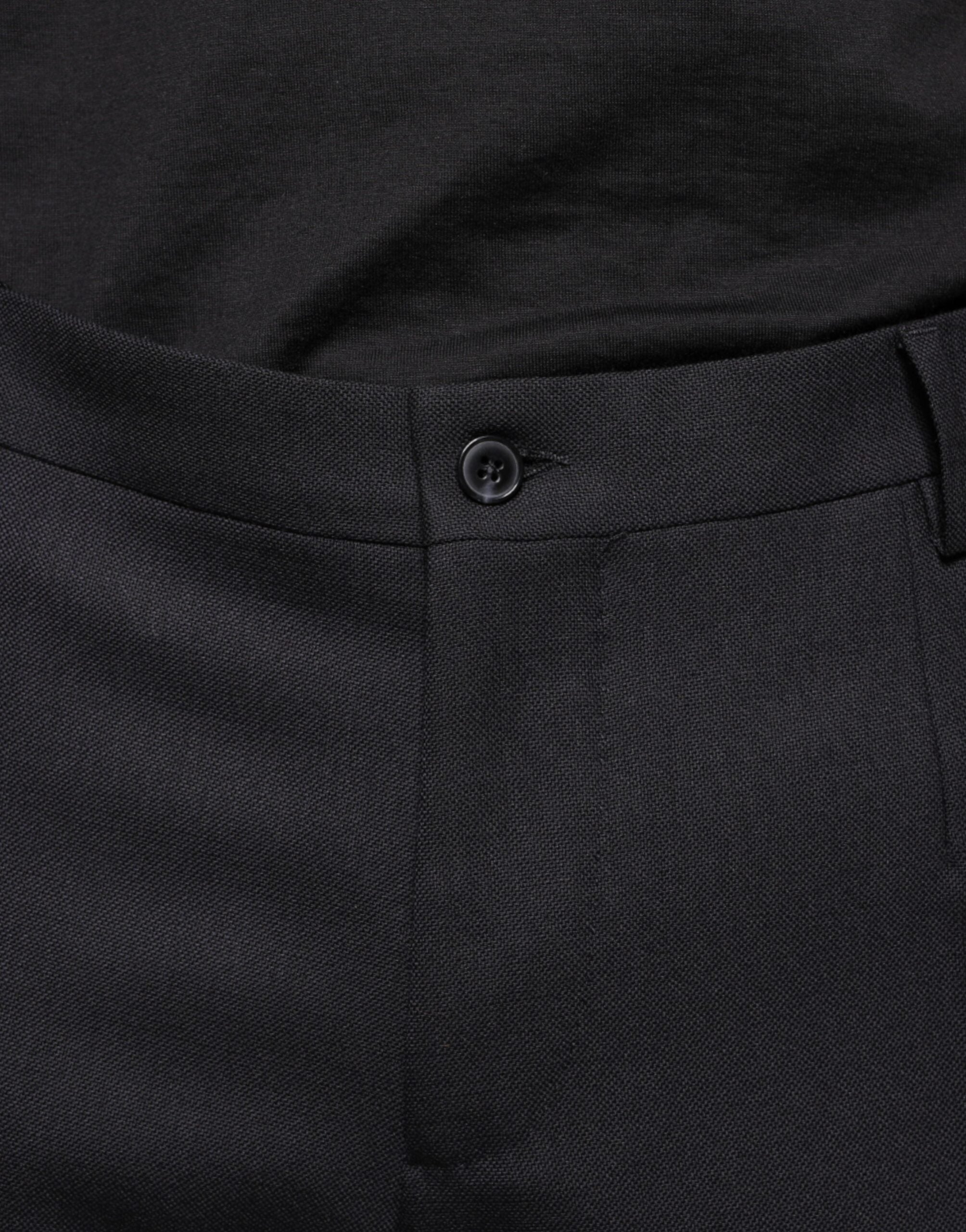 Black Wool Skinny Dress Formal Pants - ventzia