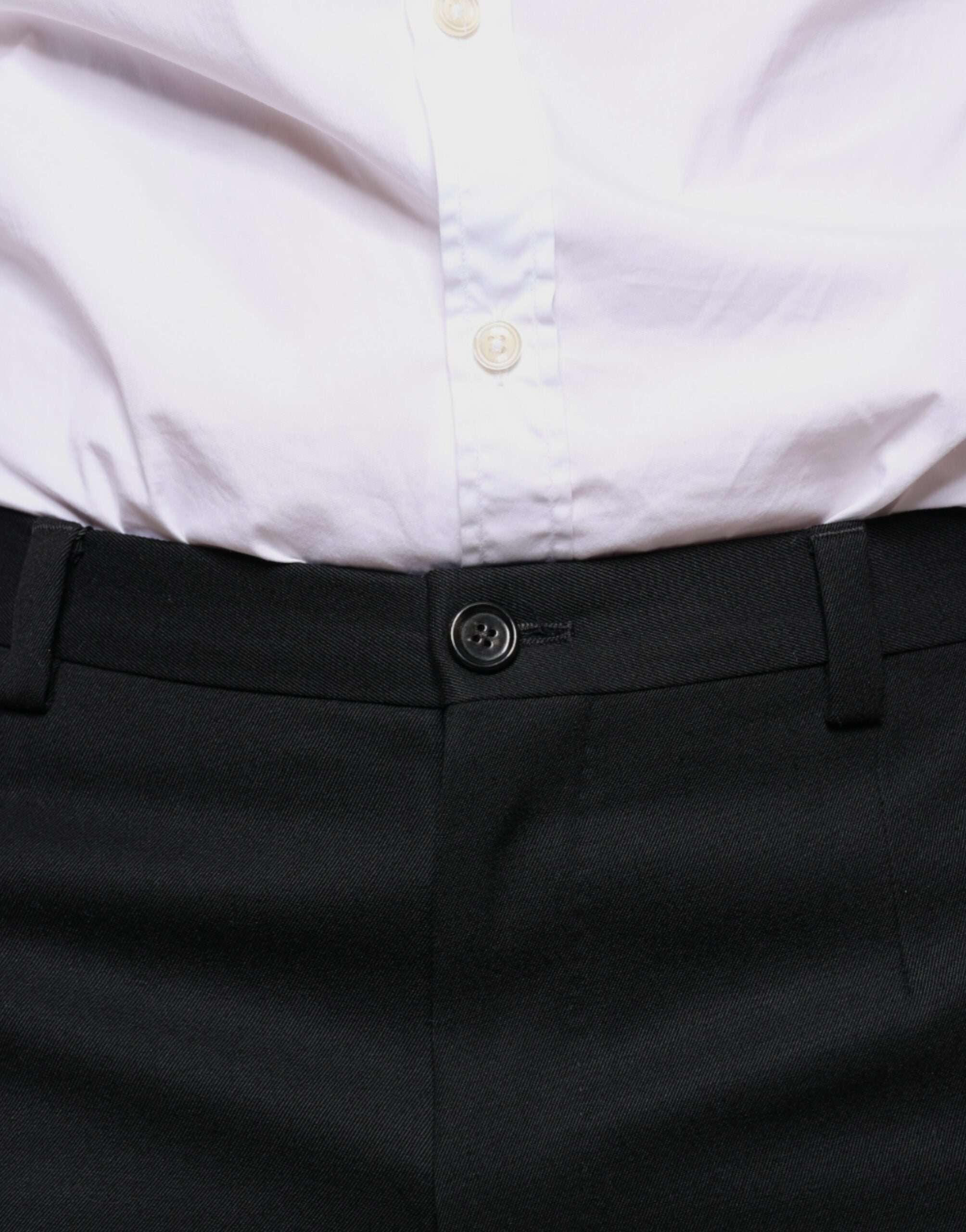 Black Wool Skinny Men Dress Pants - ventzia
