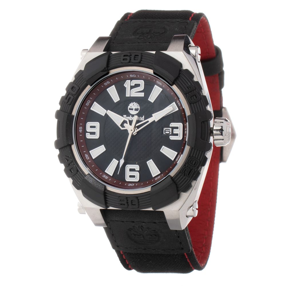 Black Leather Sport Watch - ventzia