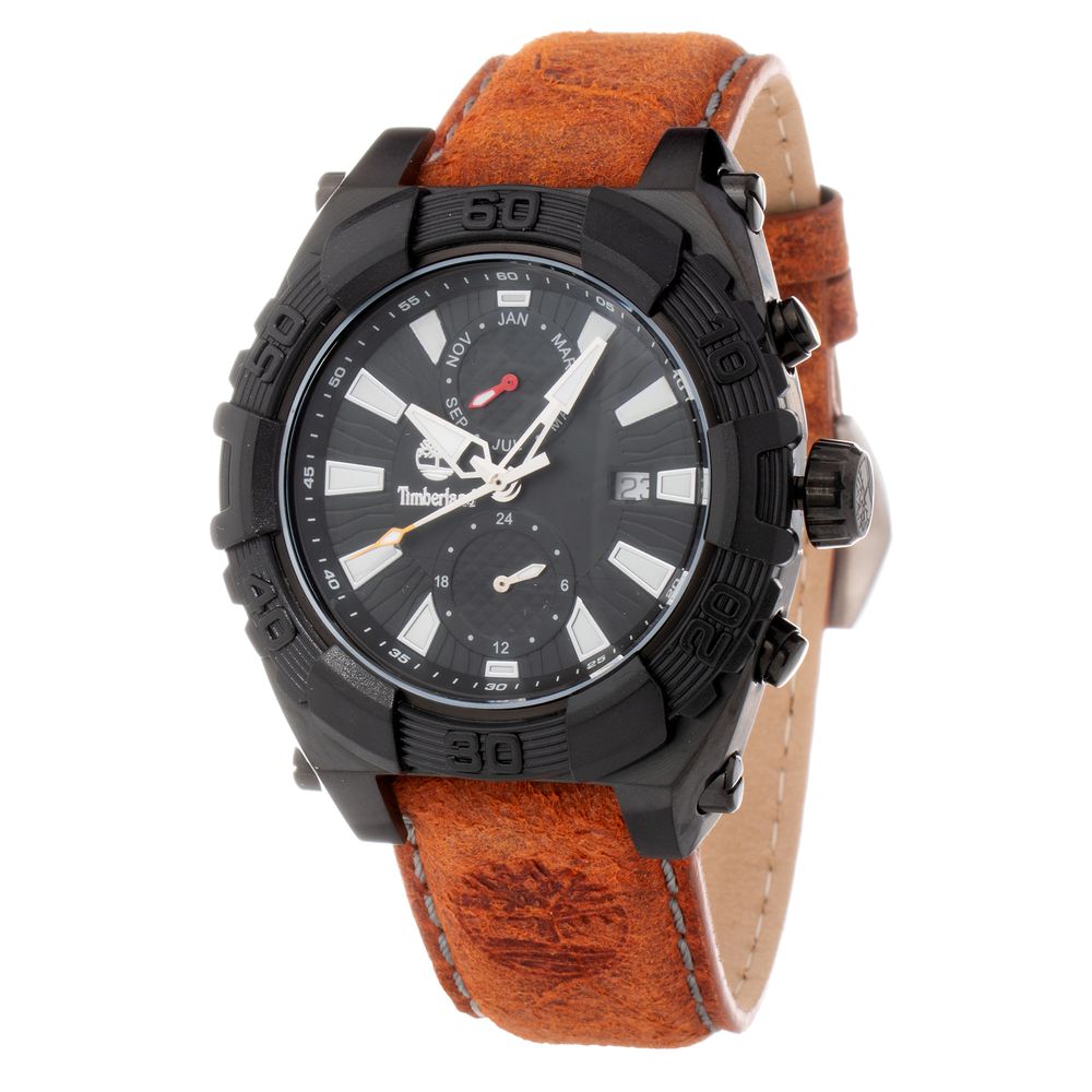 Brown Leather Dress Watch - ventzia