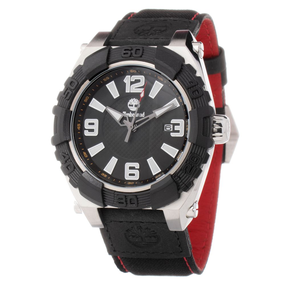 Black Leather Sport Watch - ventzia
