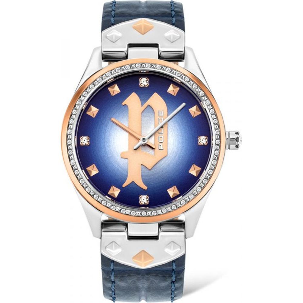Blue Leather Dress Watch - ventzia