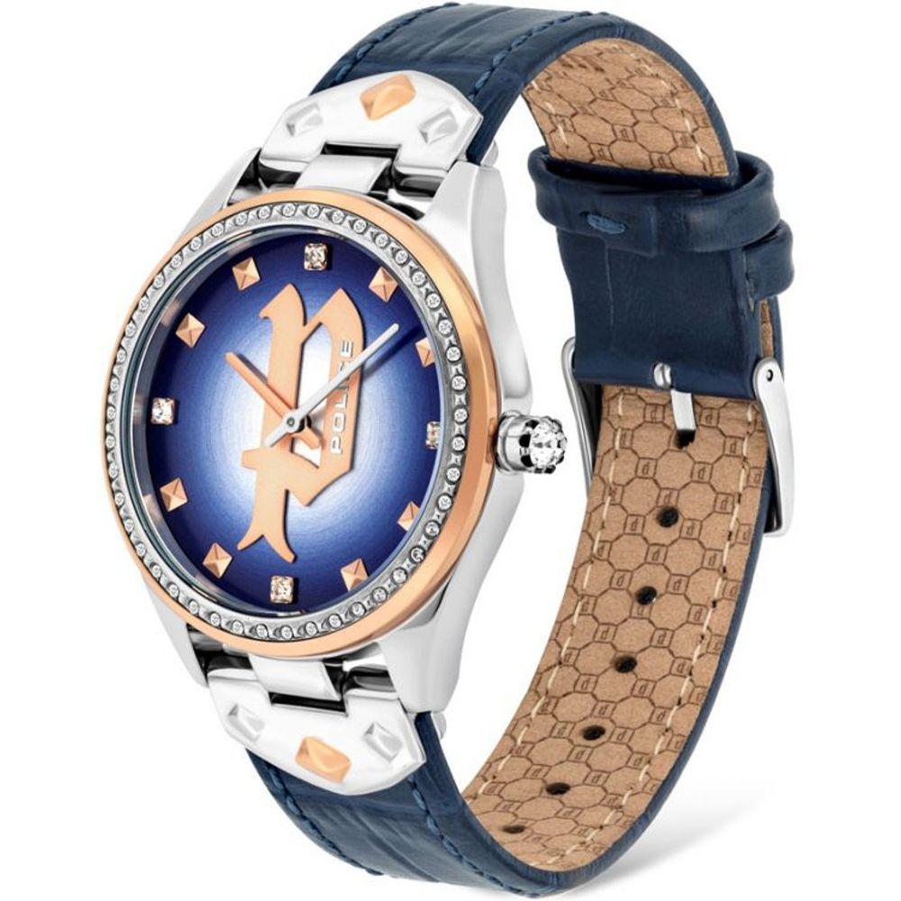 Blue Leather Dress Watch - ventzia