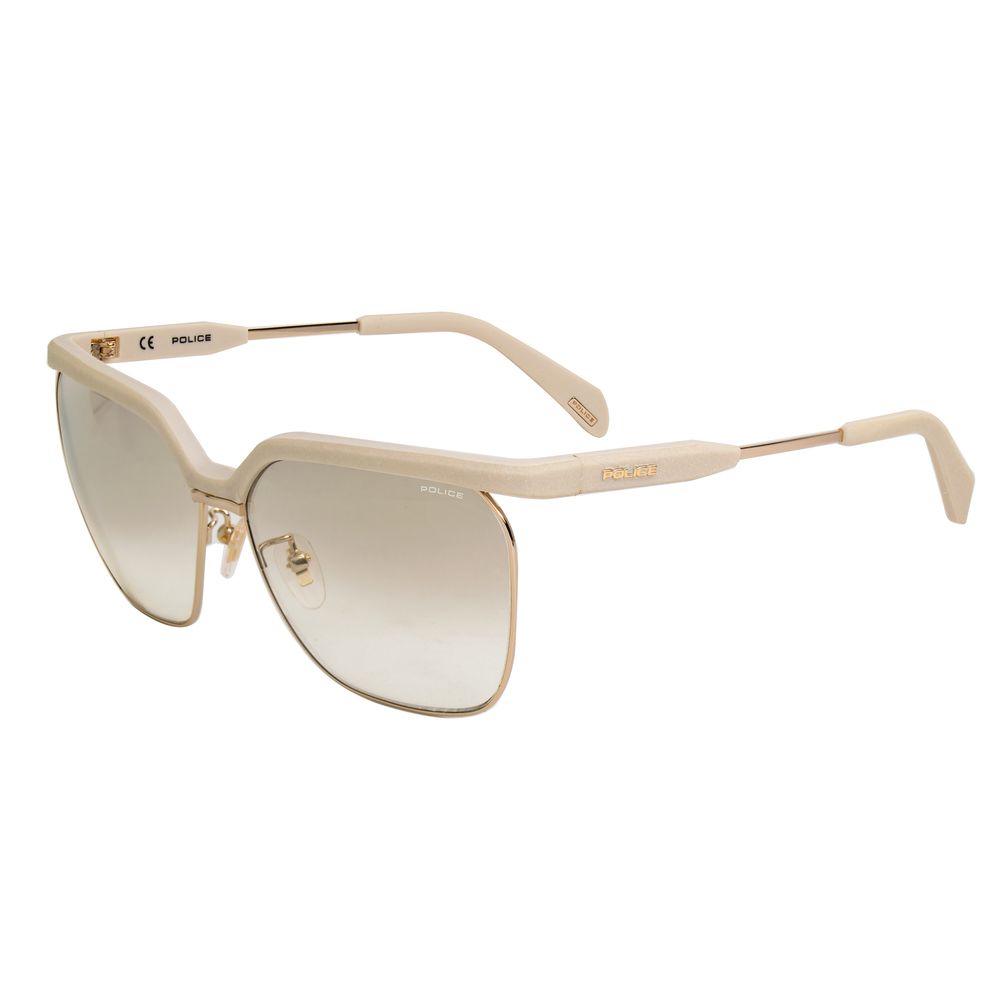 Beige Metal Sunglasses - ventzia
