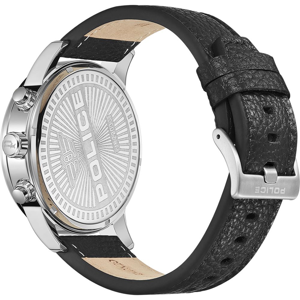 Black Leather Bracelet Watch - ventzia