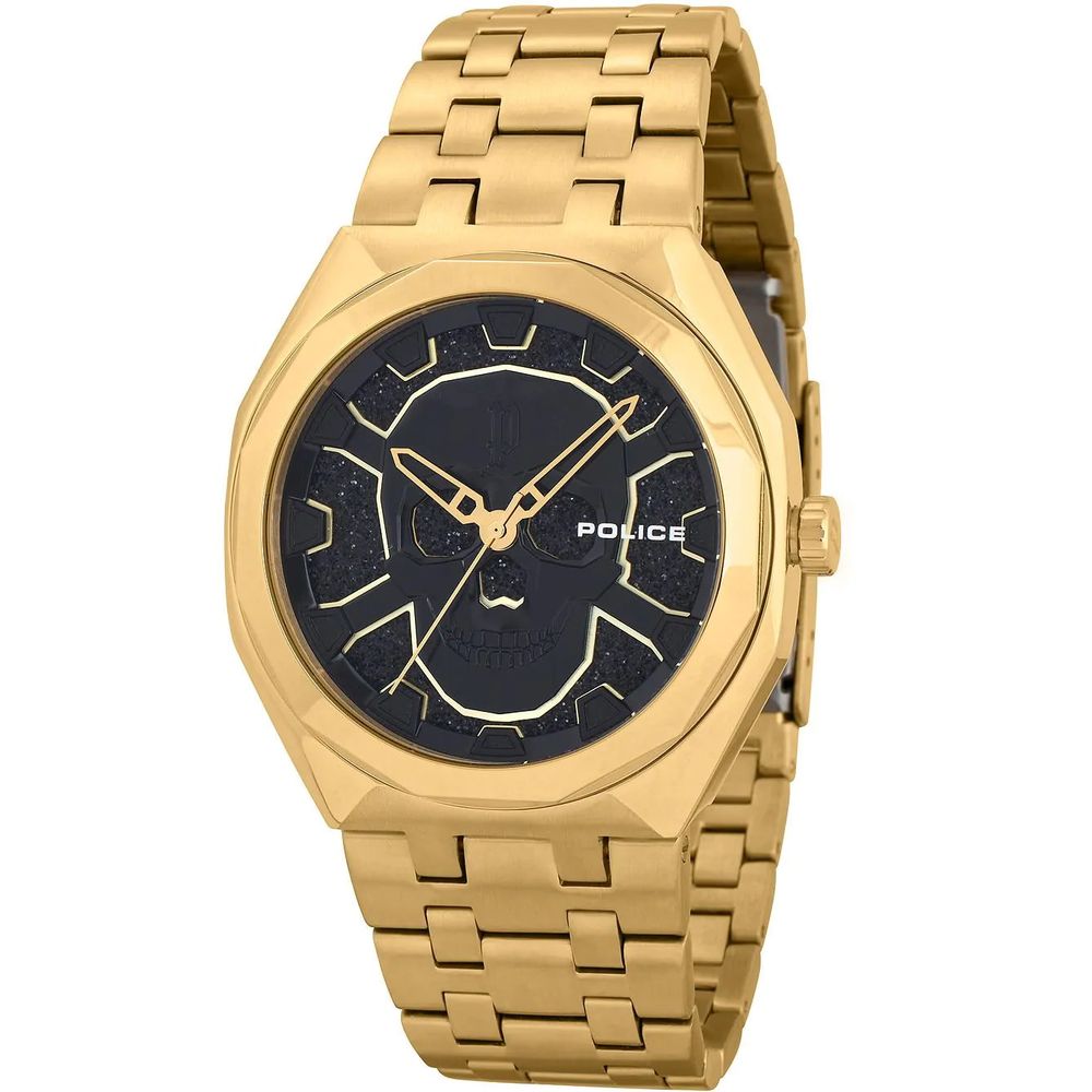 Gold Stainless Steel Dress Watch - ventzia