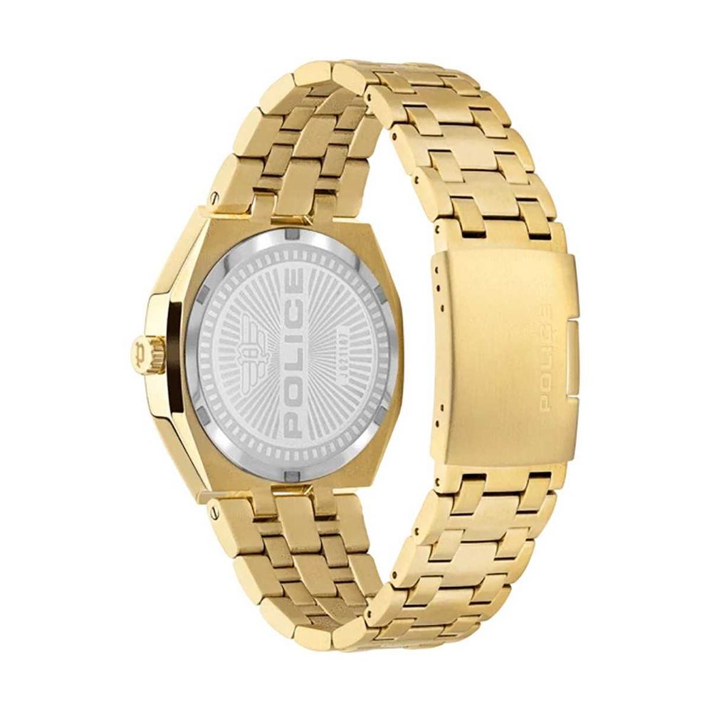 Gold Stainless Steel Dress Watch - ventzia
