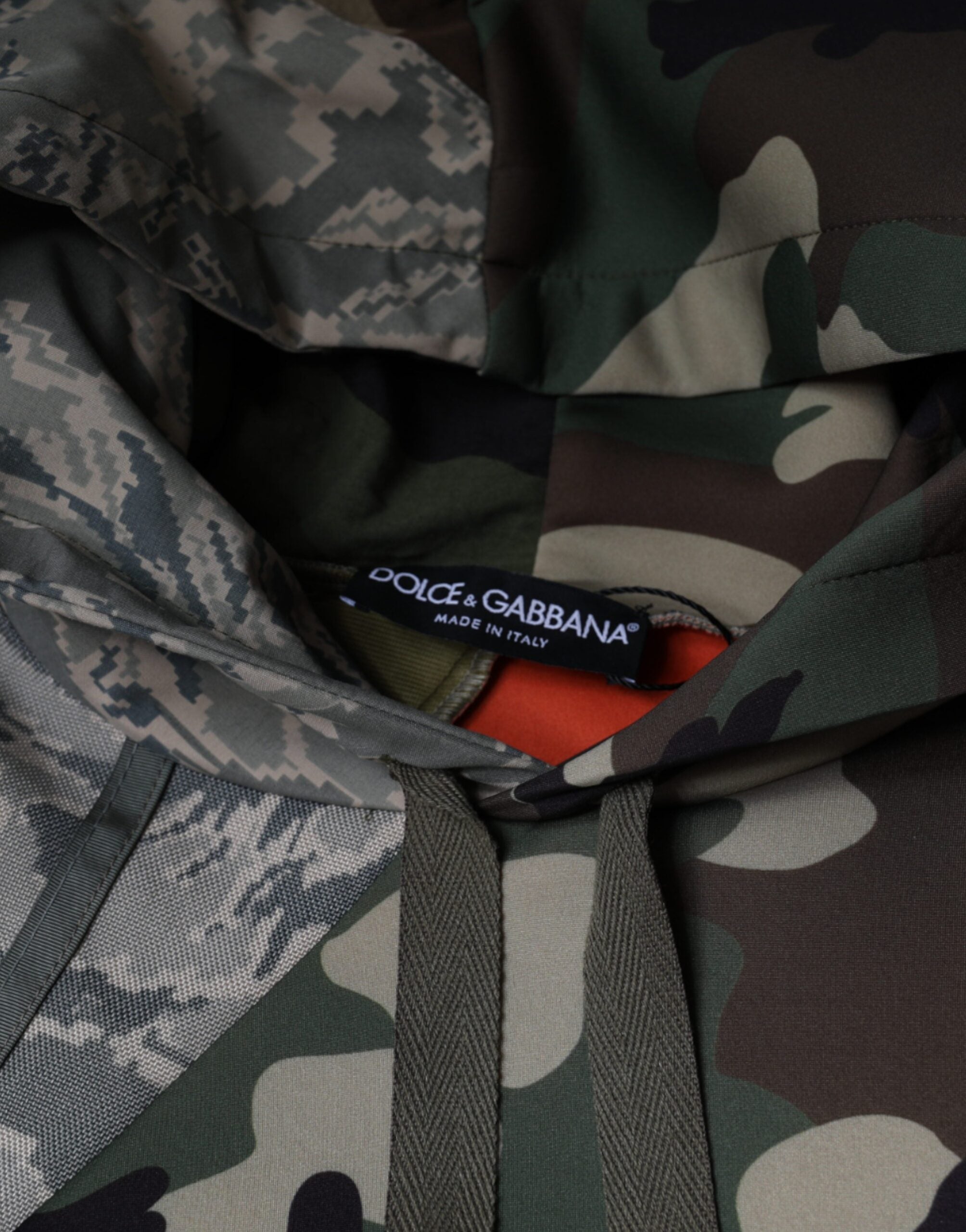 Multicolor Camouflage Hooded Sweatshirt Sweater - ventzia