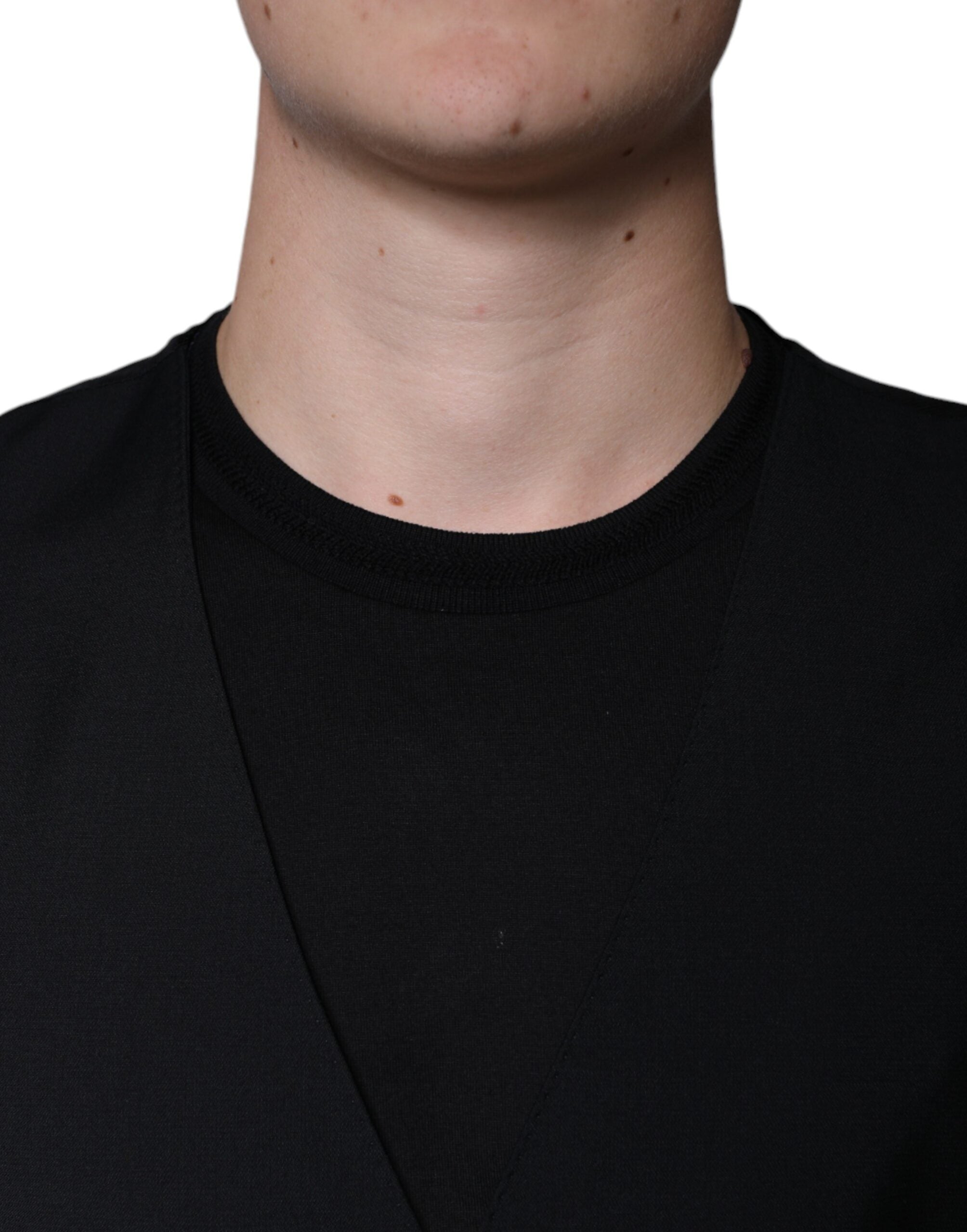 Black Wool Formal Dress Men Waistcoat Vest - ventzia