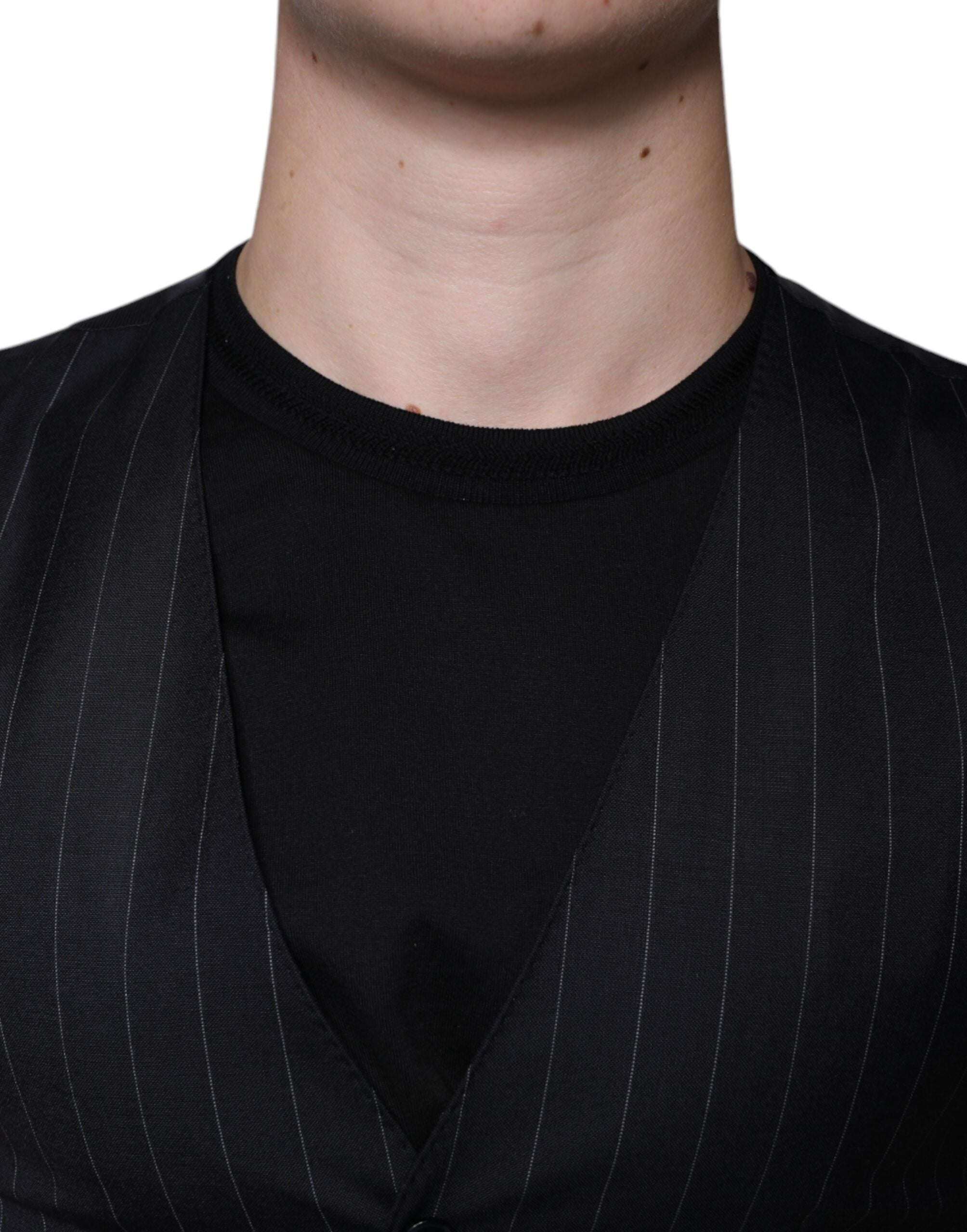 Black Leather Waistcoat Dress Formal Vest - ventzia