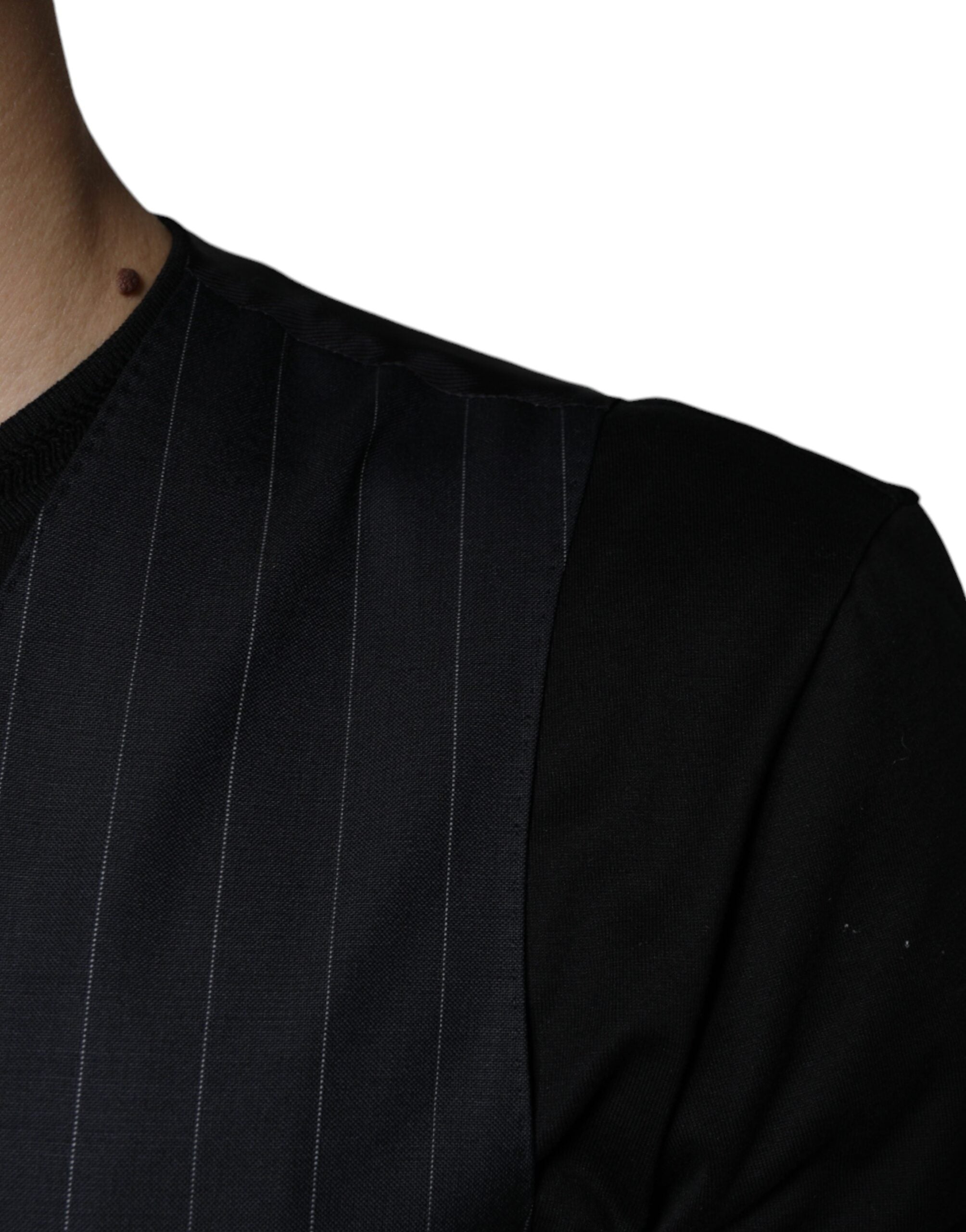 Black Leather Waistcoat Dress Formal Vest - ventzia