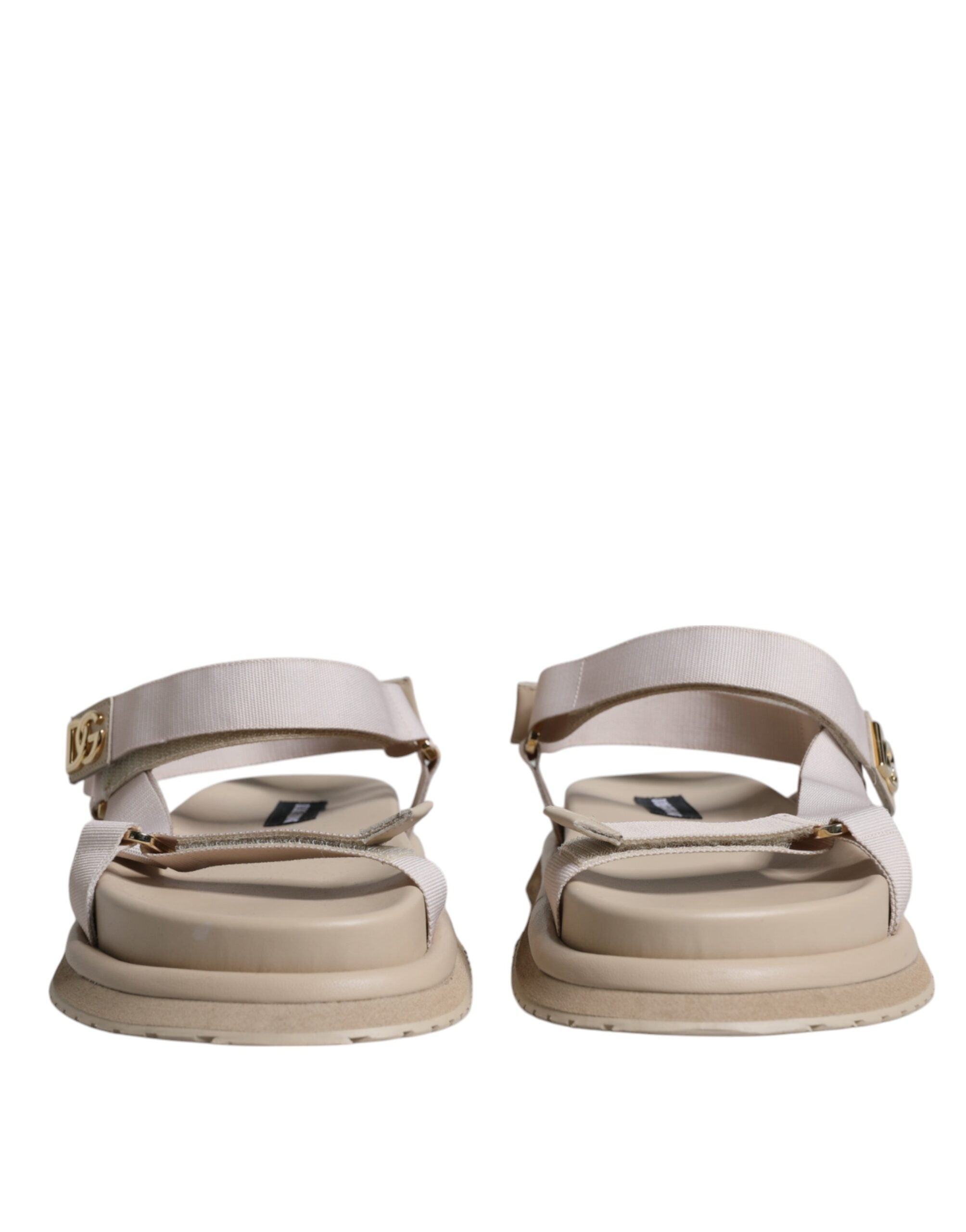 Beige Nappa Devotion Strap Men Sandals Shoes - ventzia