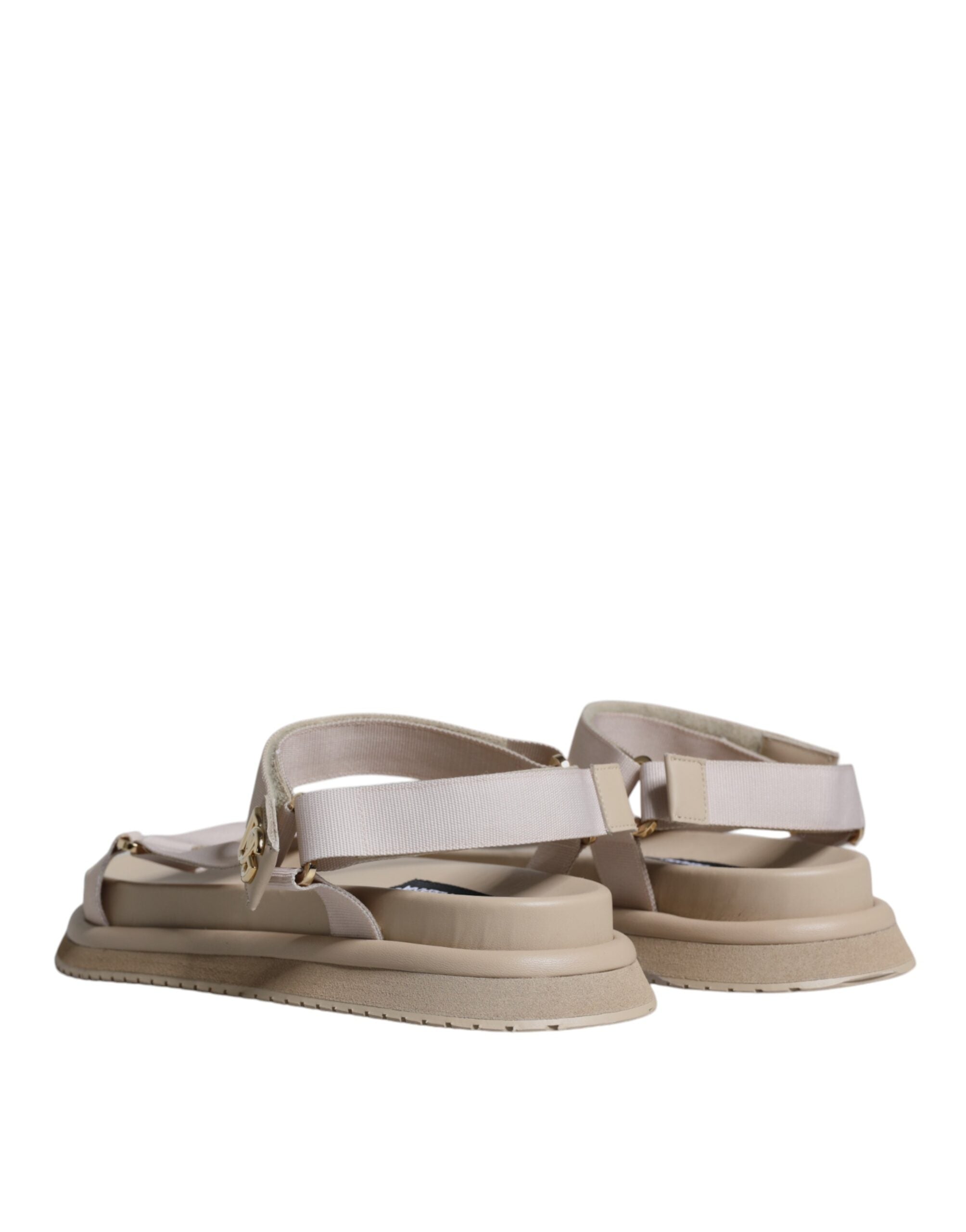 Beige Nappa Devotion Strap Men Sandals Shoes - ventzia