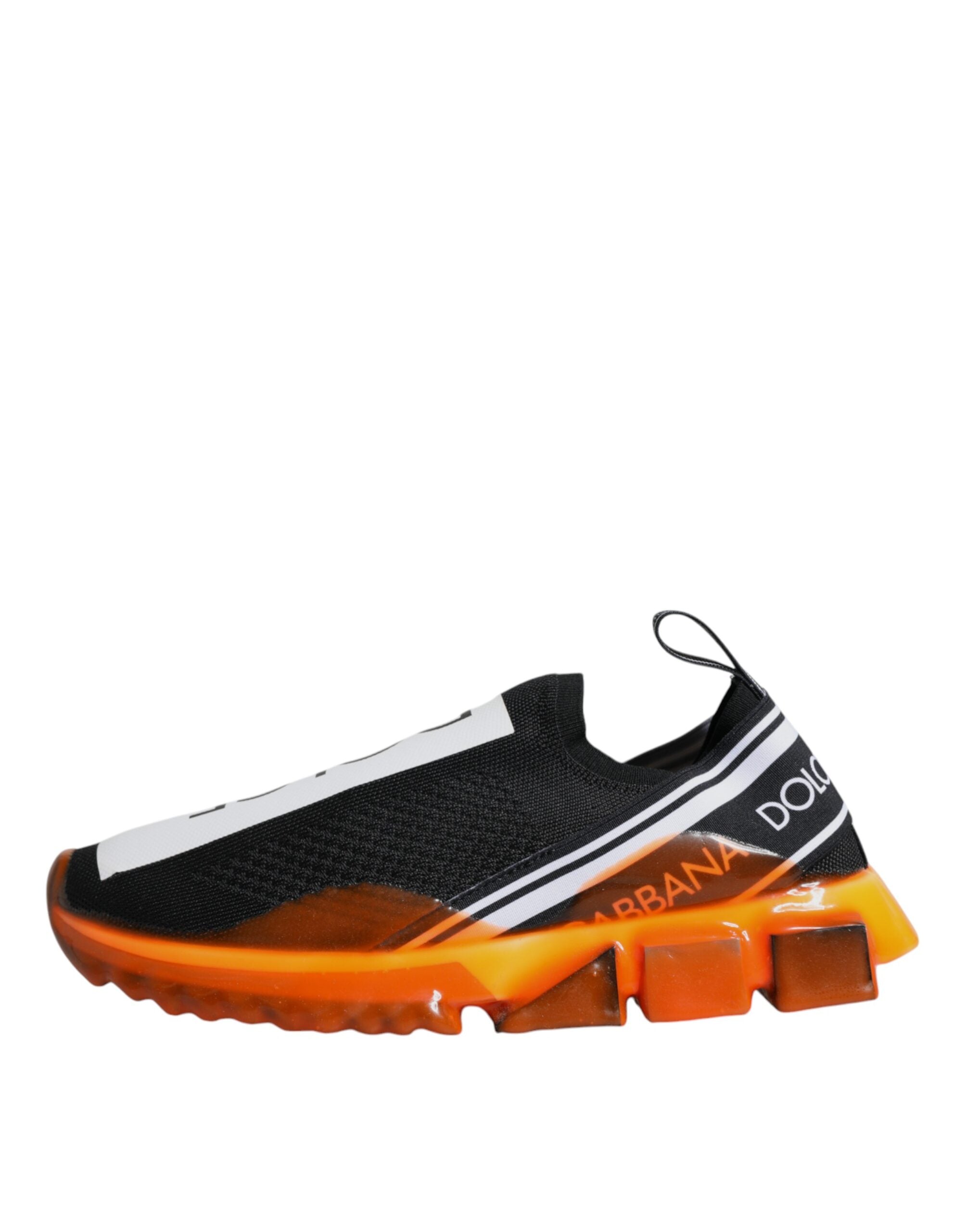 Black Orange Sorrento Slip On Sneakers Shoes - ventzia