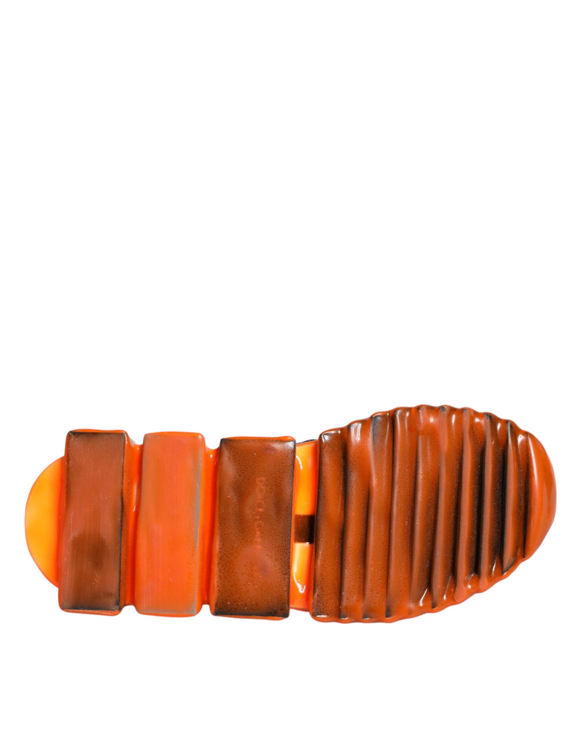 Black Orange Sorrento Slip On Sneakers Shoes - ventzia