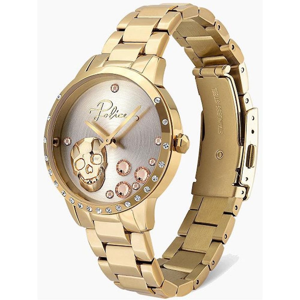 Gold Stainless Steel Dress Watch - ventzia