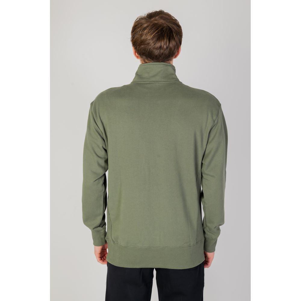 Green Cotton Sweatshirt - ventzia