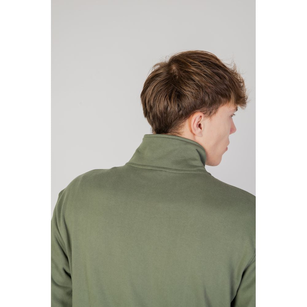 Green Cotton Sweatshirt - ventzia