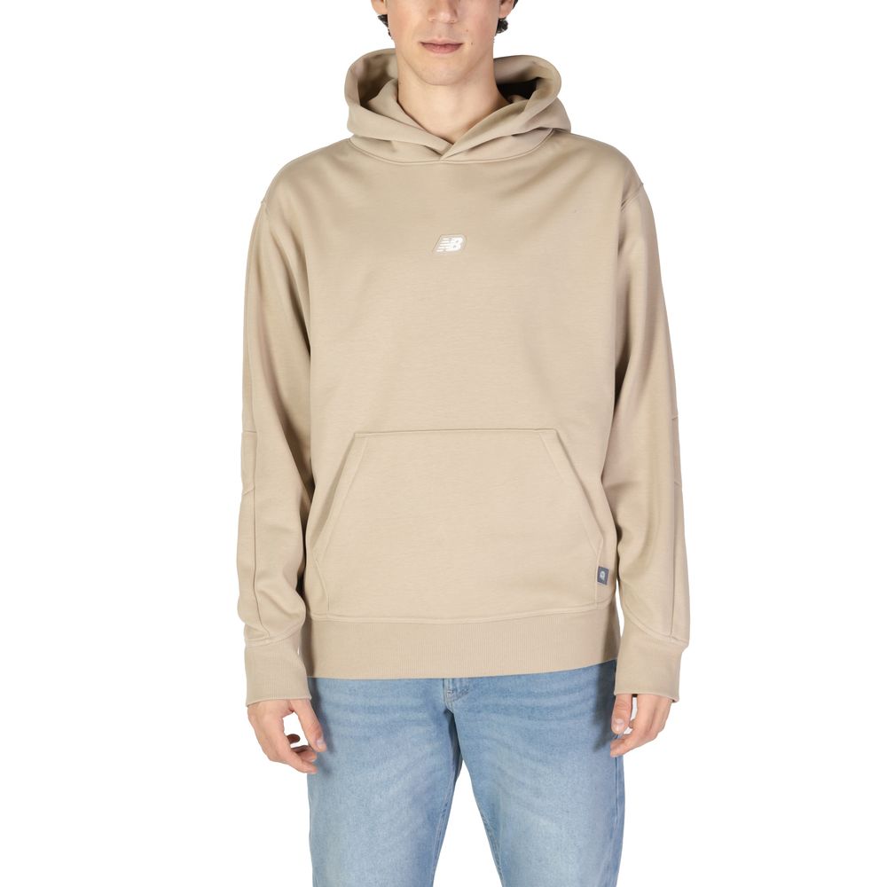 Beige Recycled Polyester Hoodie - ventzia
