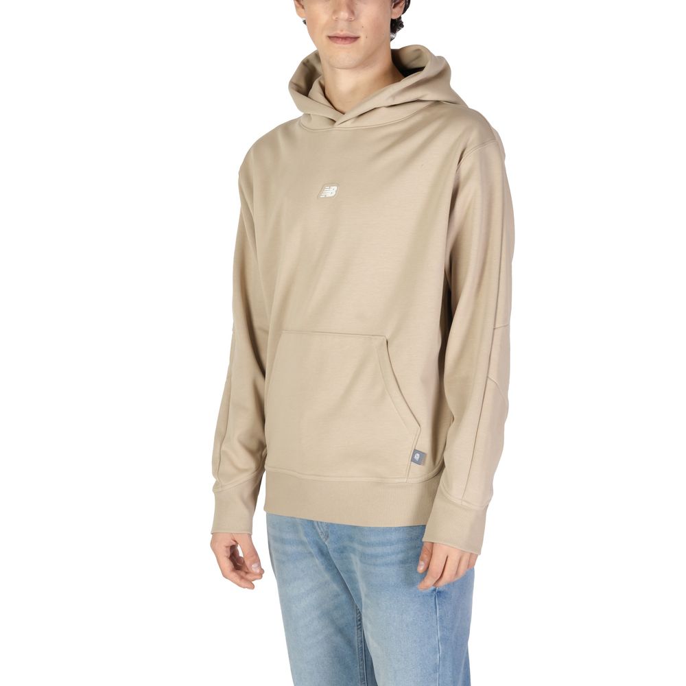 Beige Recycled Polyester Hoodie - ventzia
