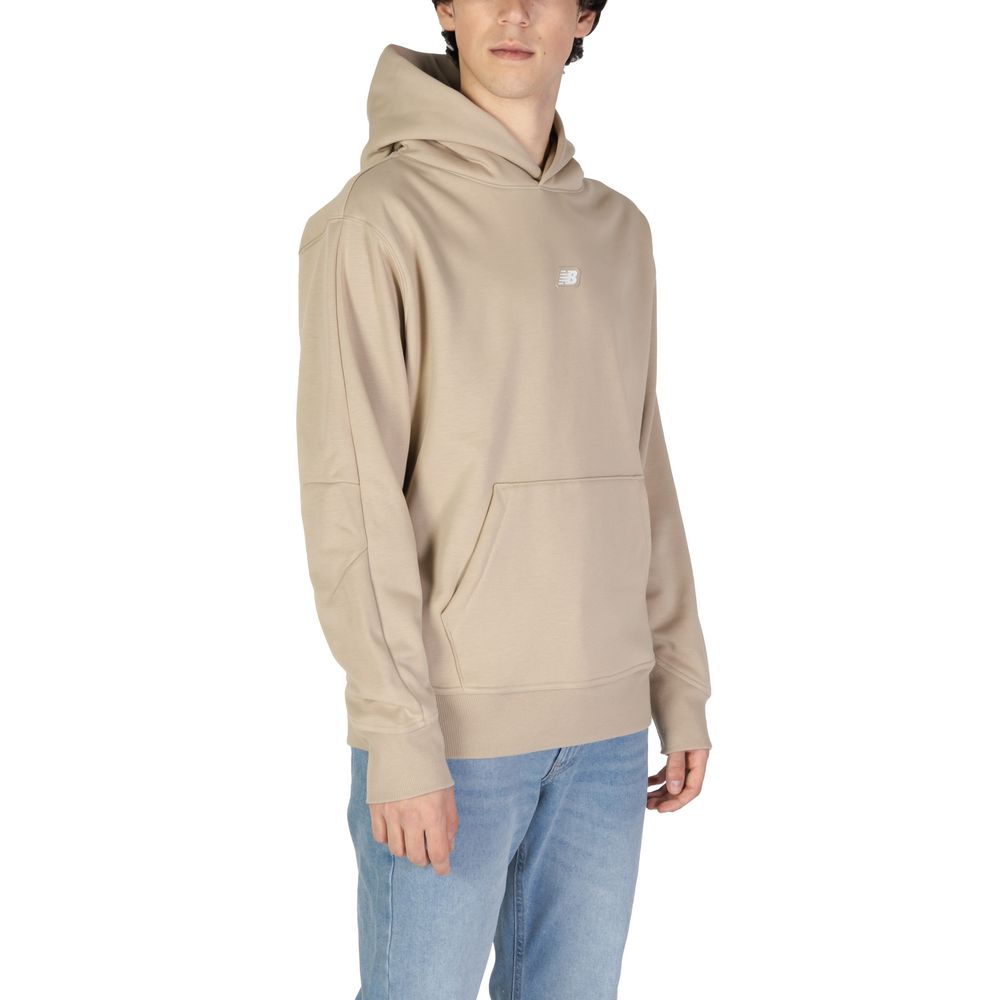 Beige Recycled Polyester Hoodie - ventzia