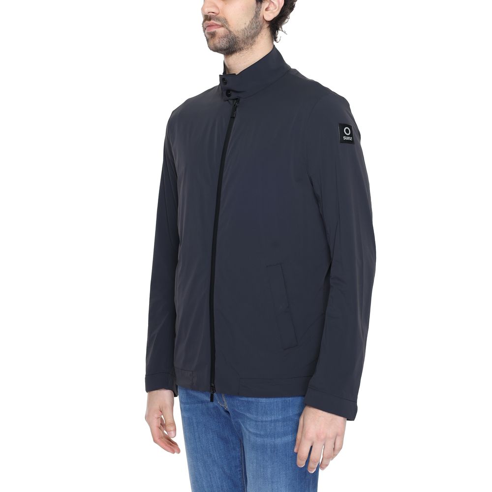 Black Nylon Jackets & Coat - ventzia