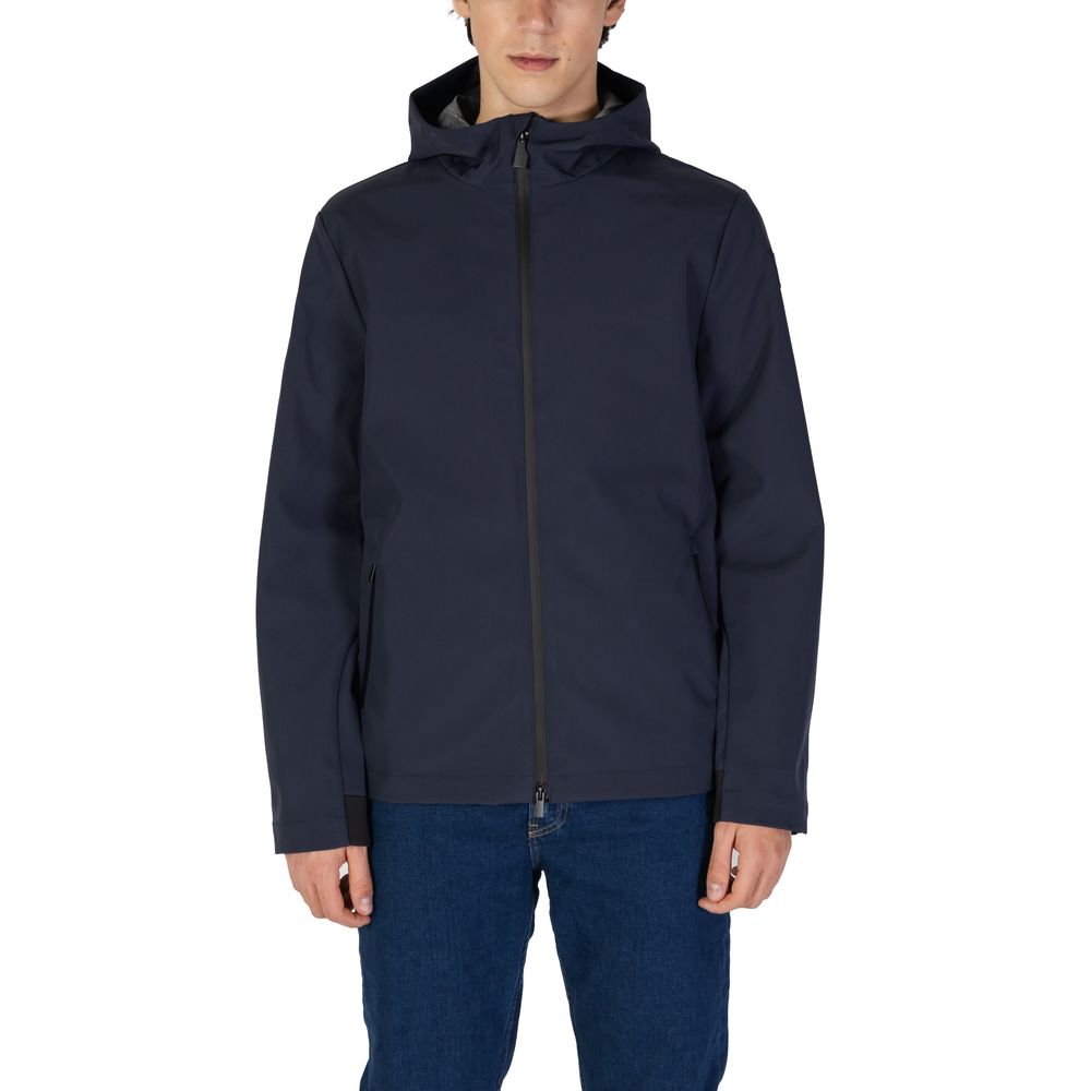 Blue Polyester Jackets & Coat - ventzia