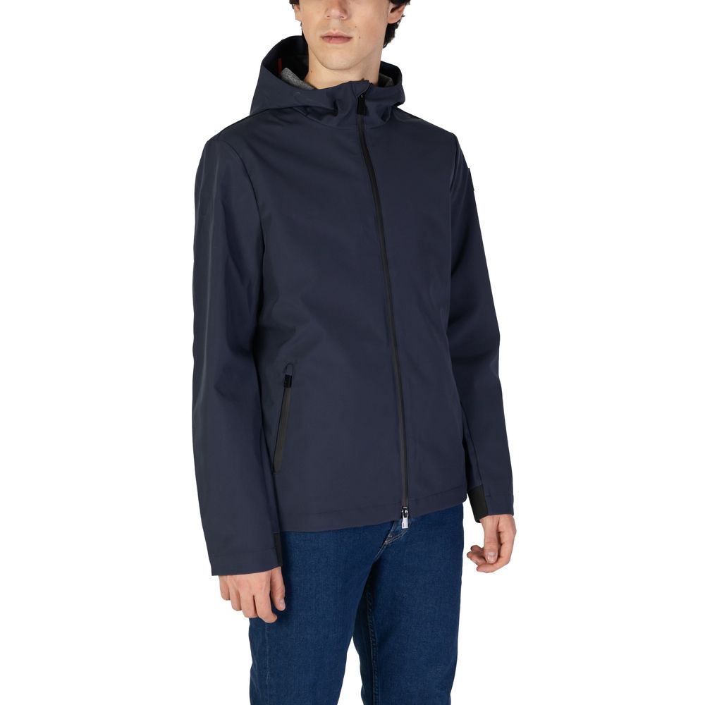 Blue Polyester Jackets & Coat - ventzia