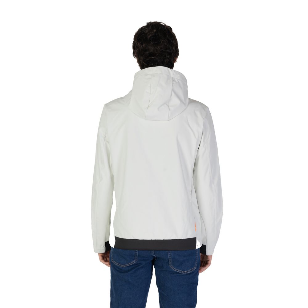 Cream Polyester Jackets & Coat - ventzia