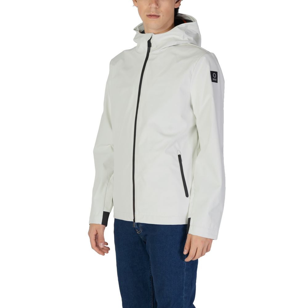 Cream Polyester Jackets & Coat - ventzia