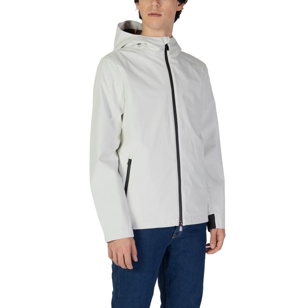 Cream Polyester Jackets & Coat - ventzia