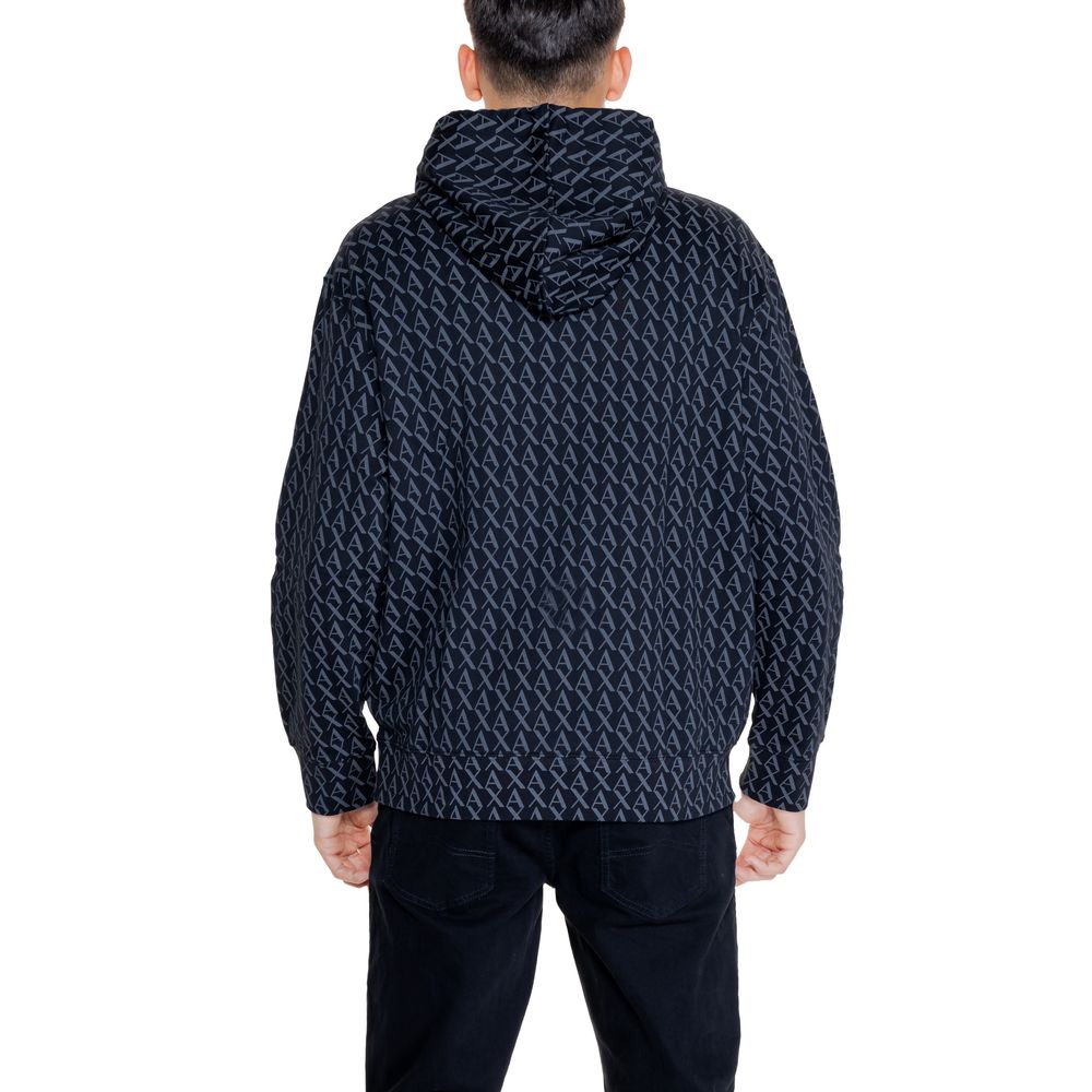 Black Cotton Hoody - ventzia