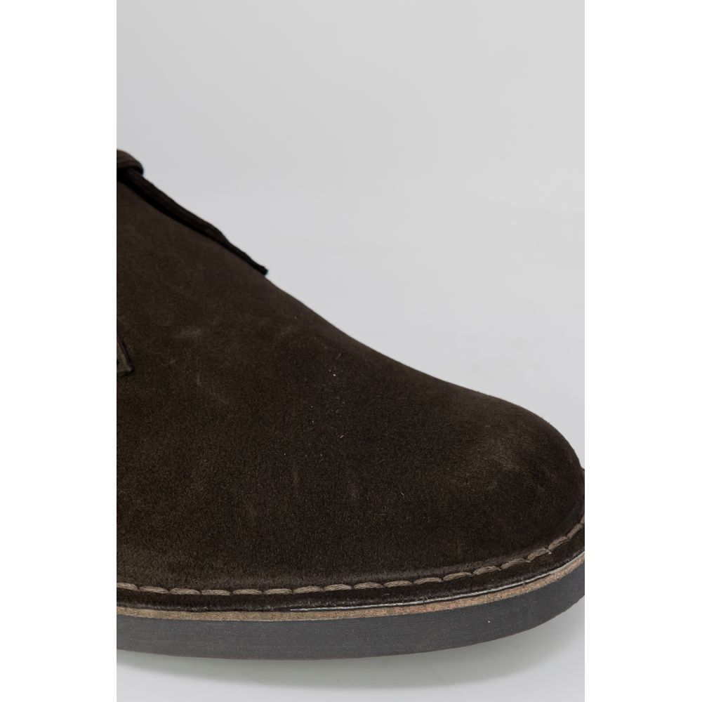 Brown Leather Ankle Boots - ventzia