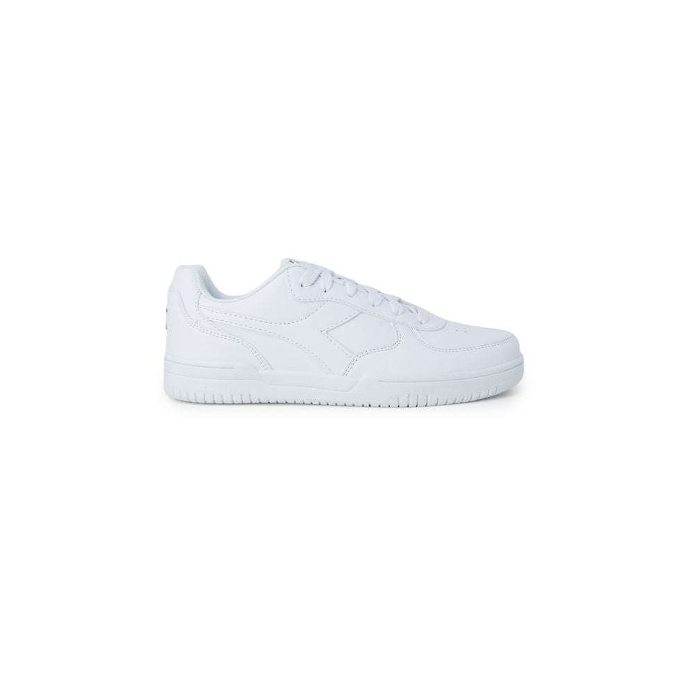 White Artificial Leather Sneaker - ventzia