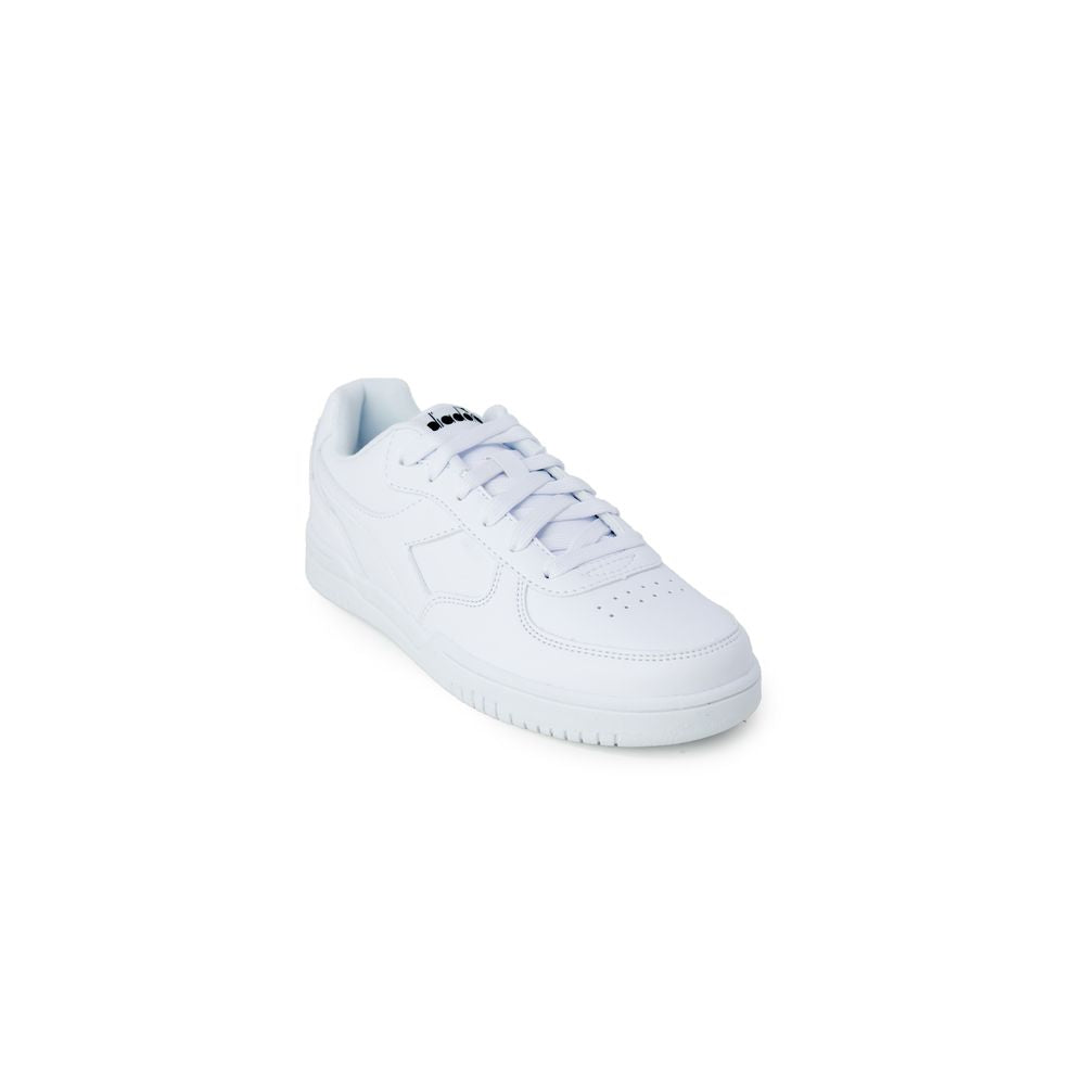 White Artificial Leather Sneaker - ventzia