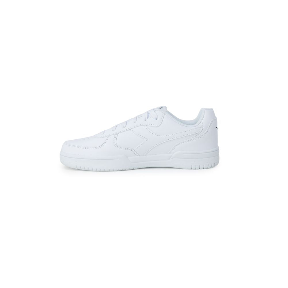 White Artificial Leather Sneaker - ventzia