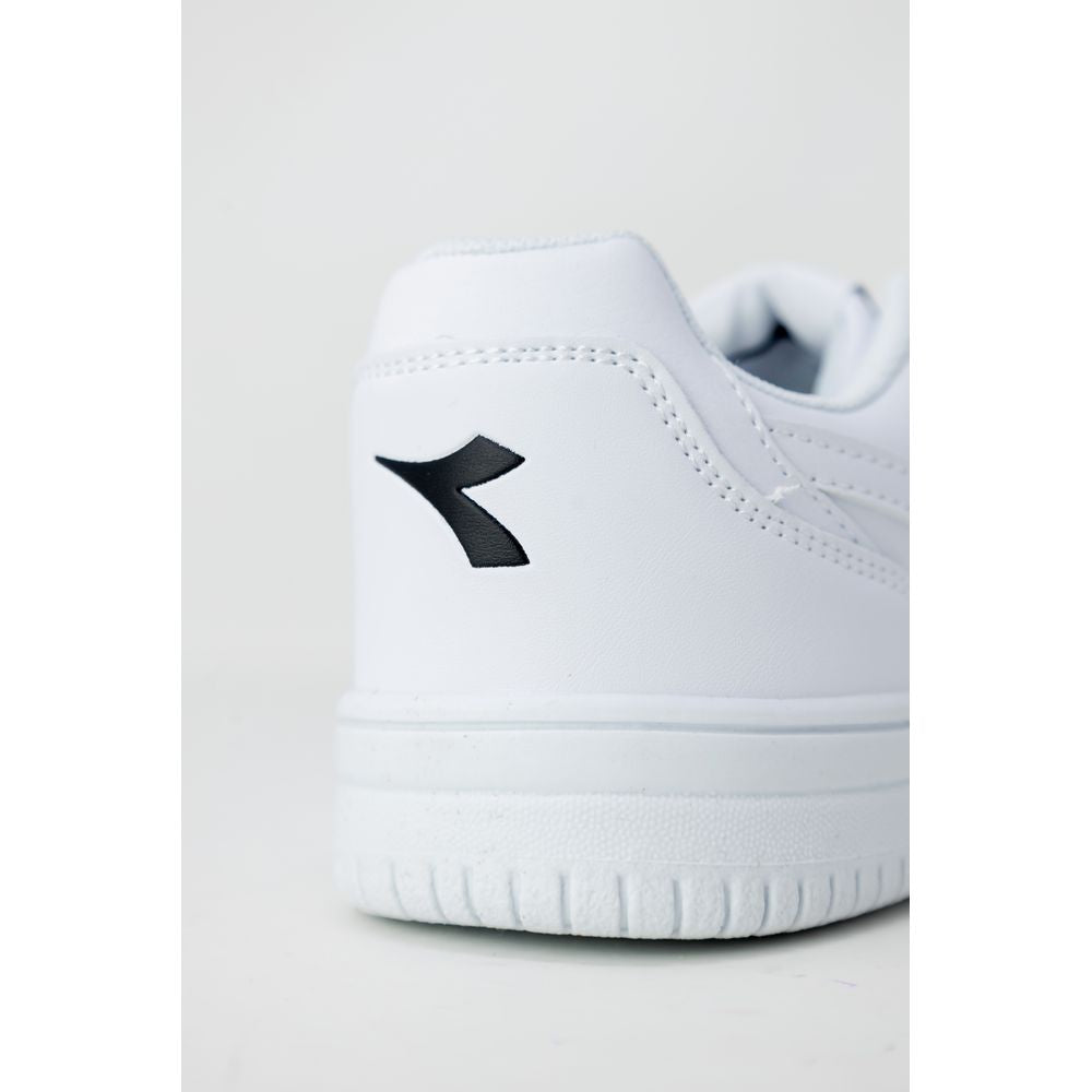 White Artificial Leather Sneaker - ventzia
