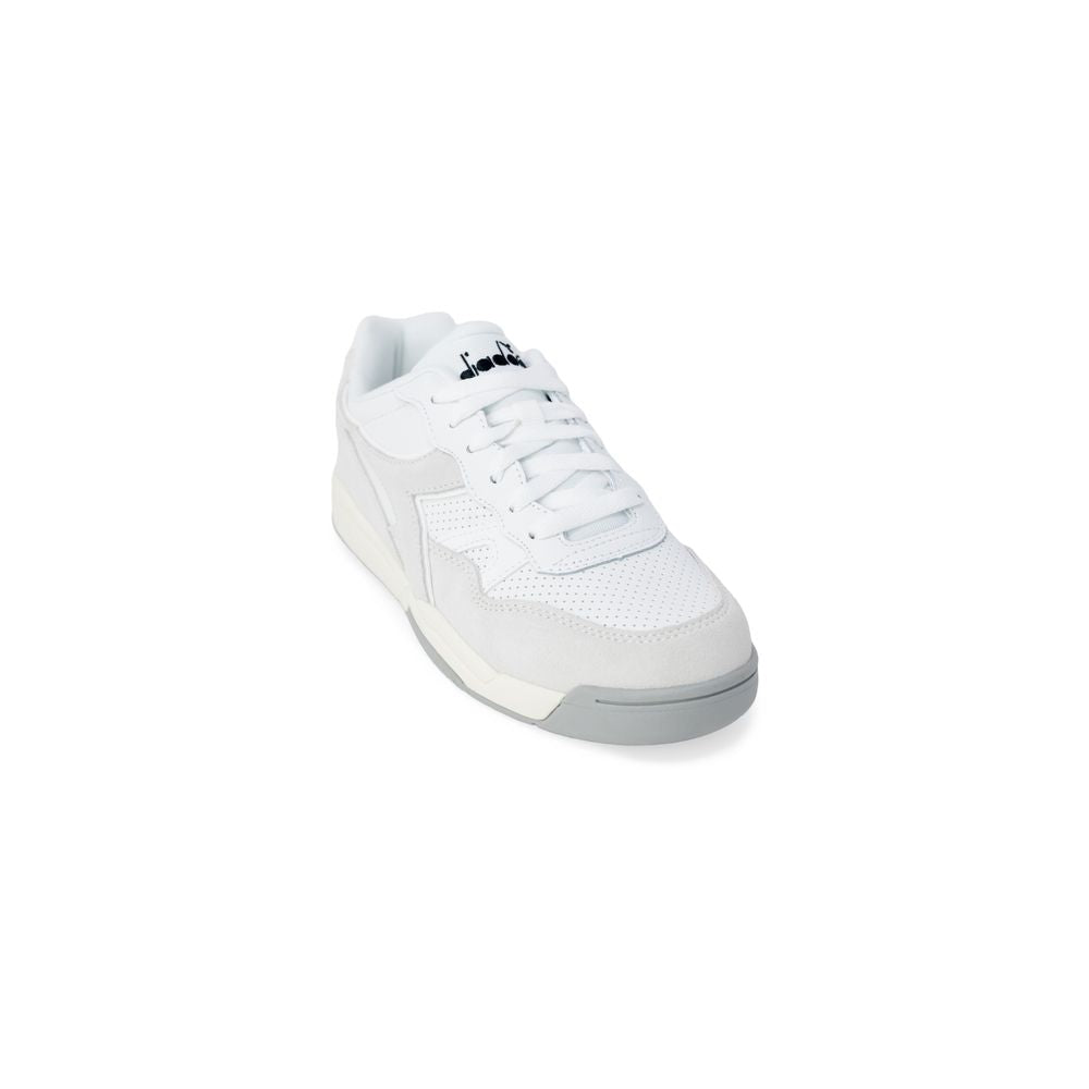 White Artificial Leather Sneaker - ventzia