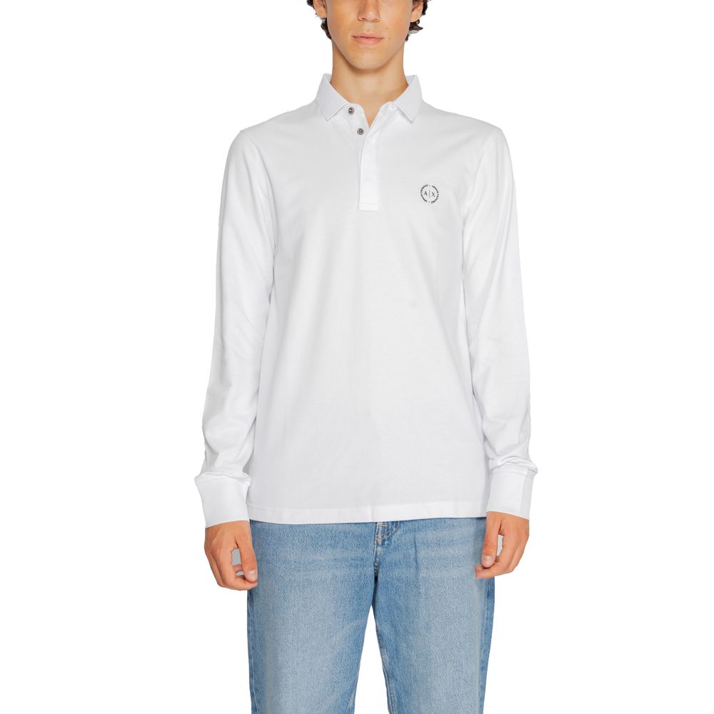 White Cotton Long Sleeve T-Shirt
