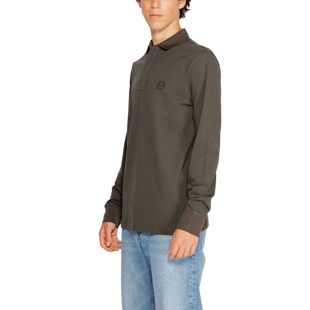Green Cotton Long Sleeve T-Shirt