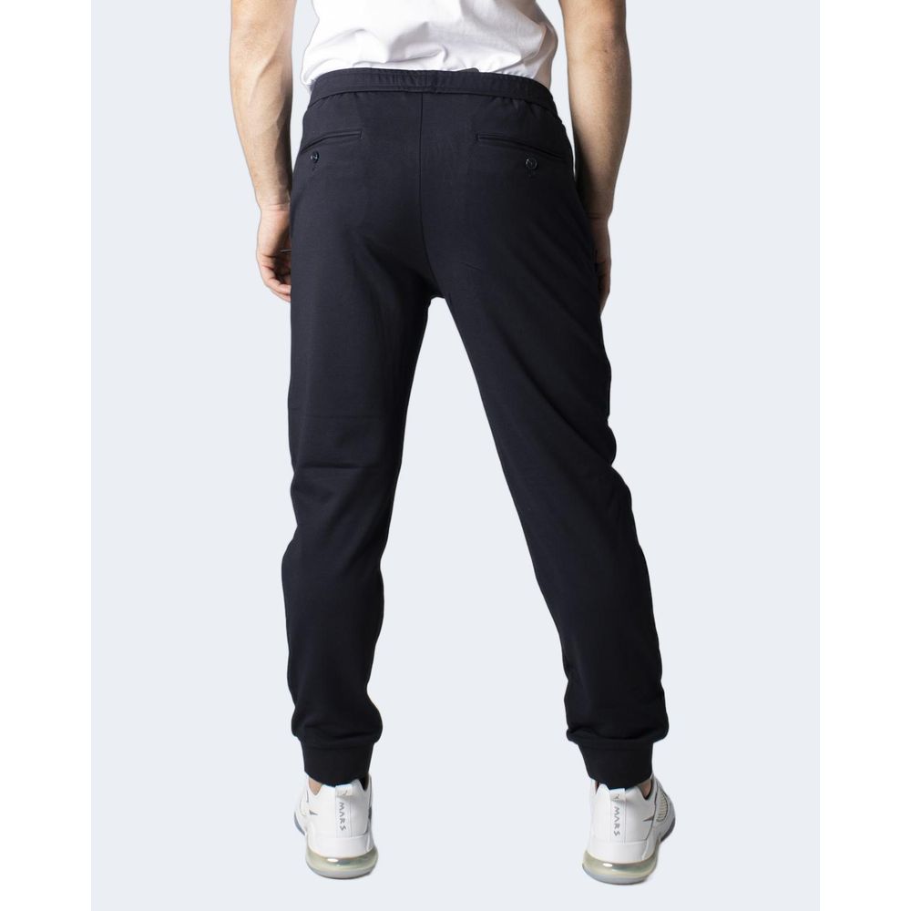 Blue Viscose Skinny Pants