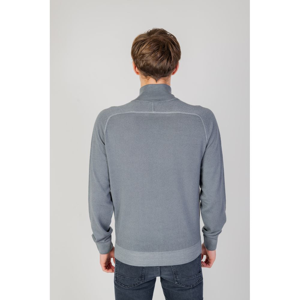 Gray Wool Cardigan - ventzia